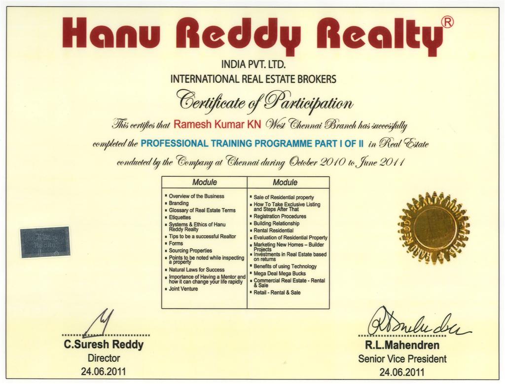 Certificates