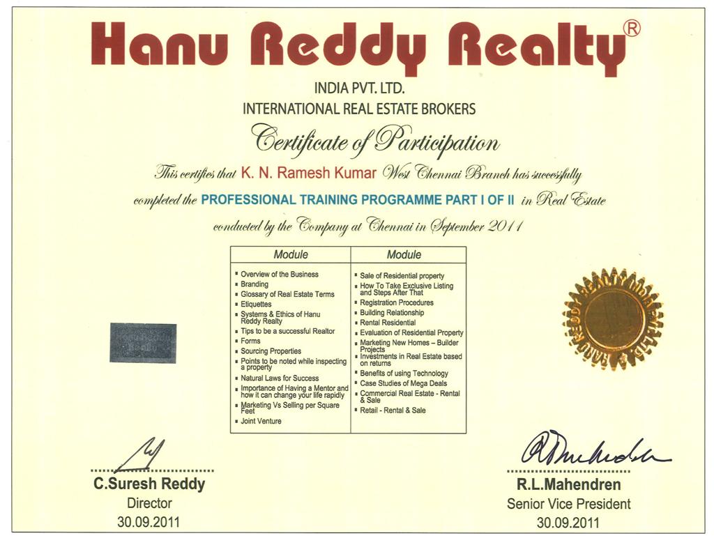 Certificates