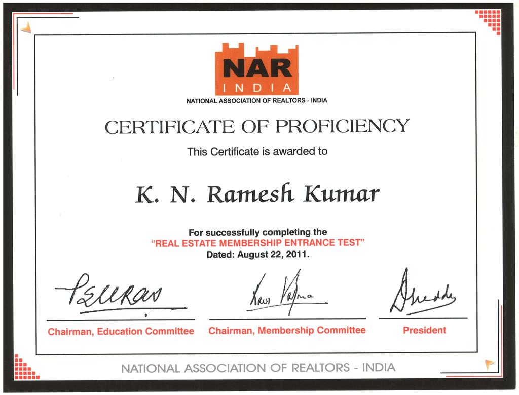 Certificates