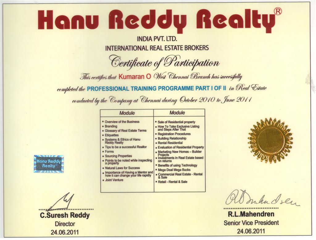 Certificates