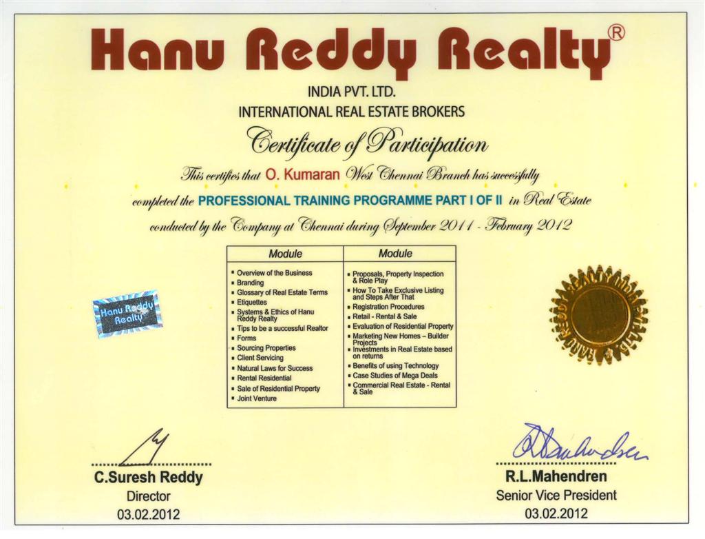 Certificates