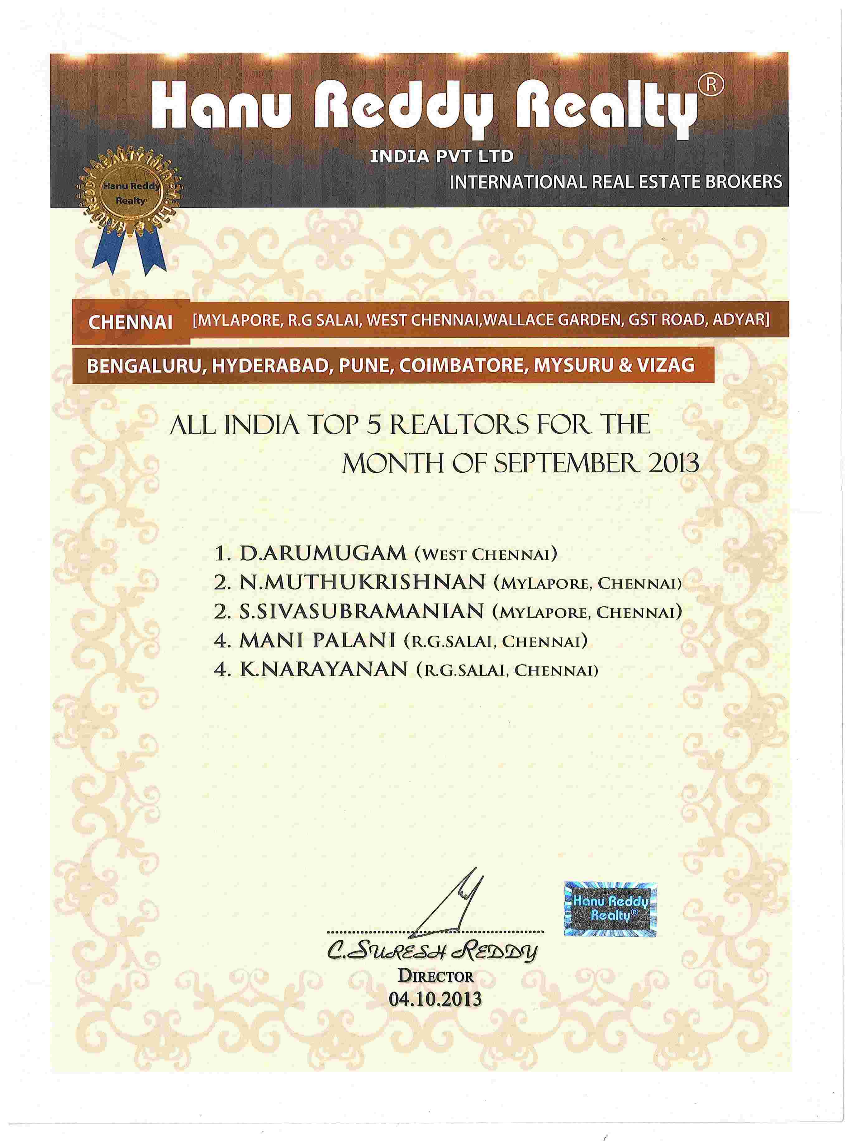 Certificates