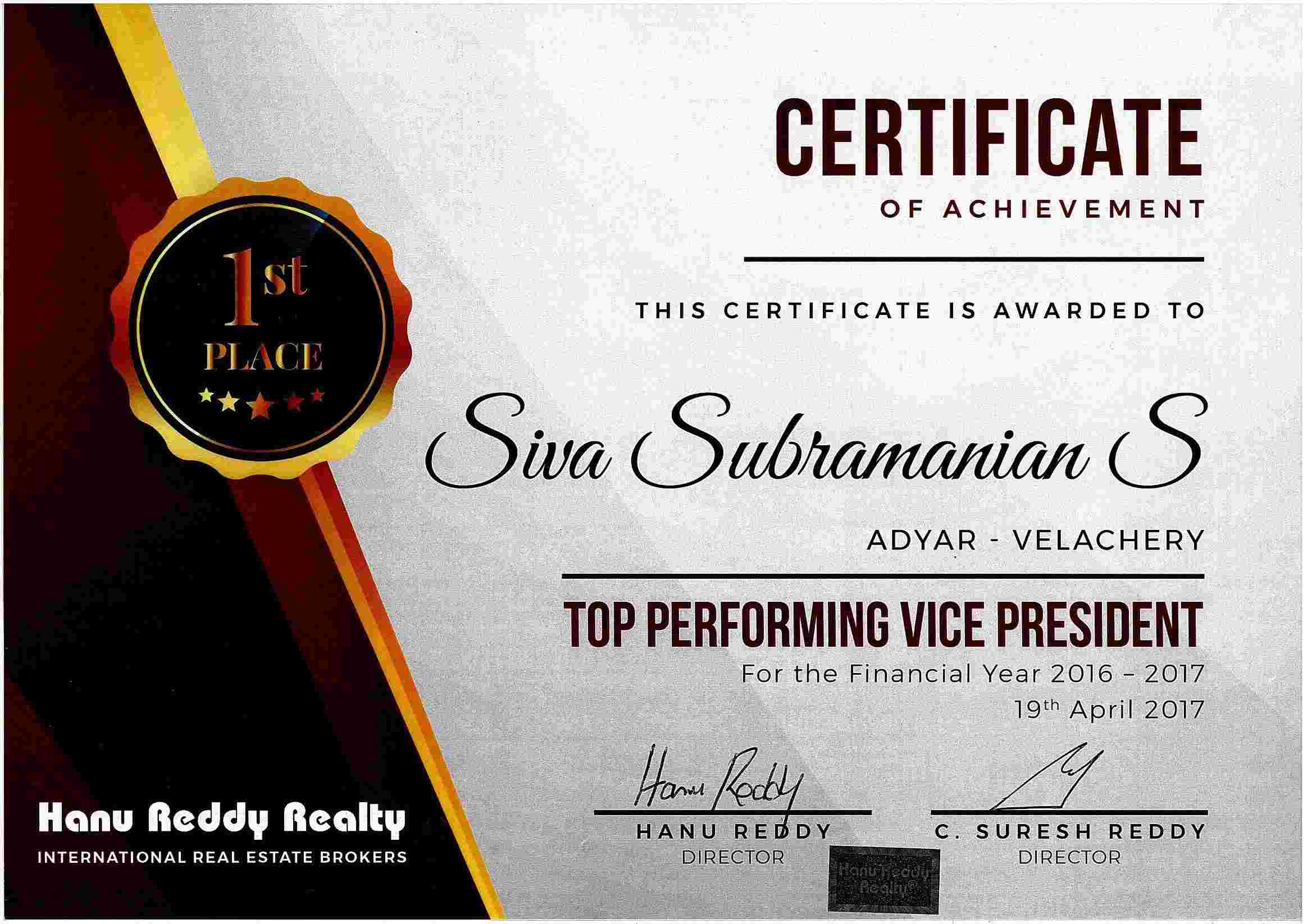 Certificates