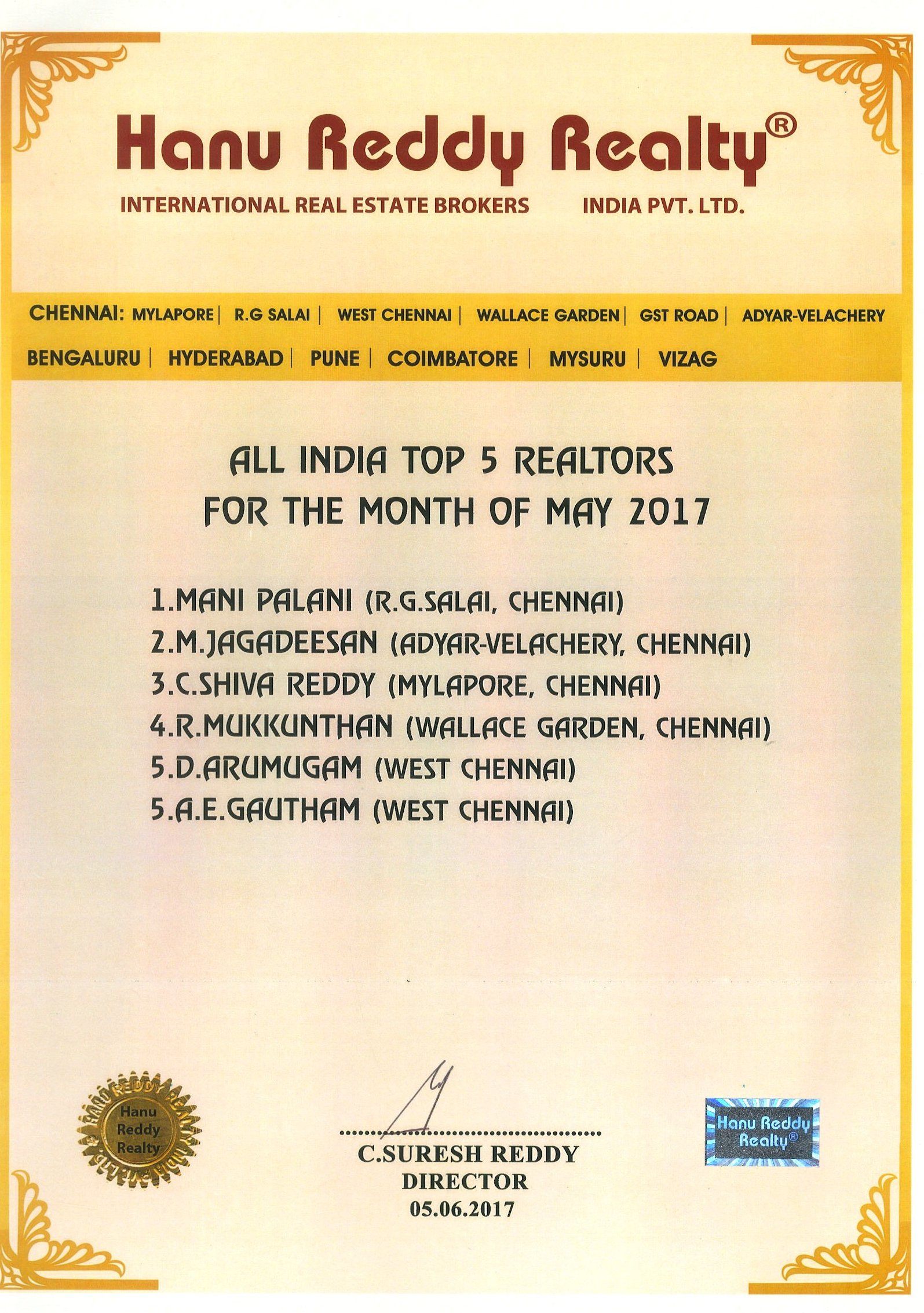Certificates