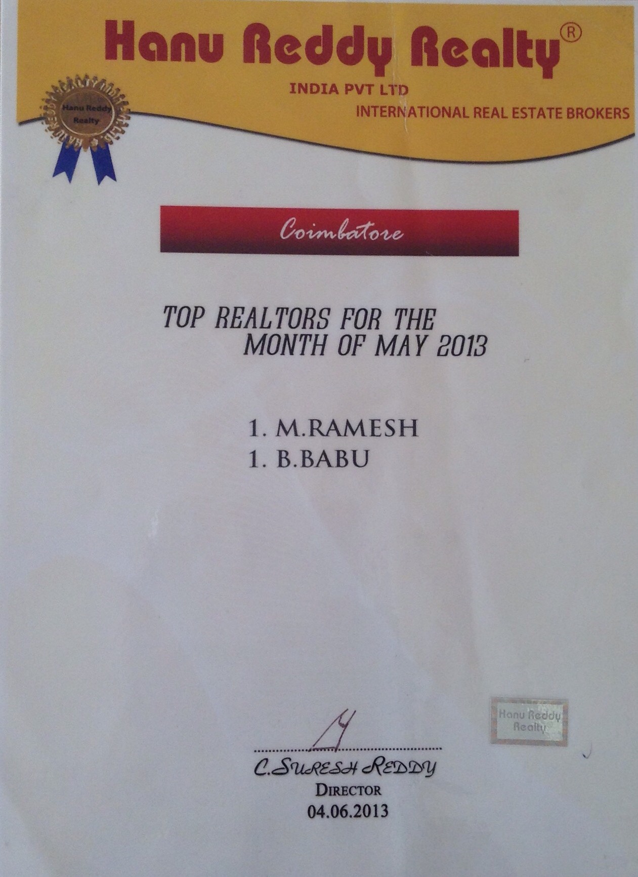 Certificates