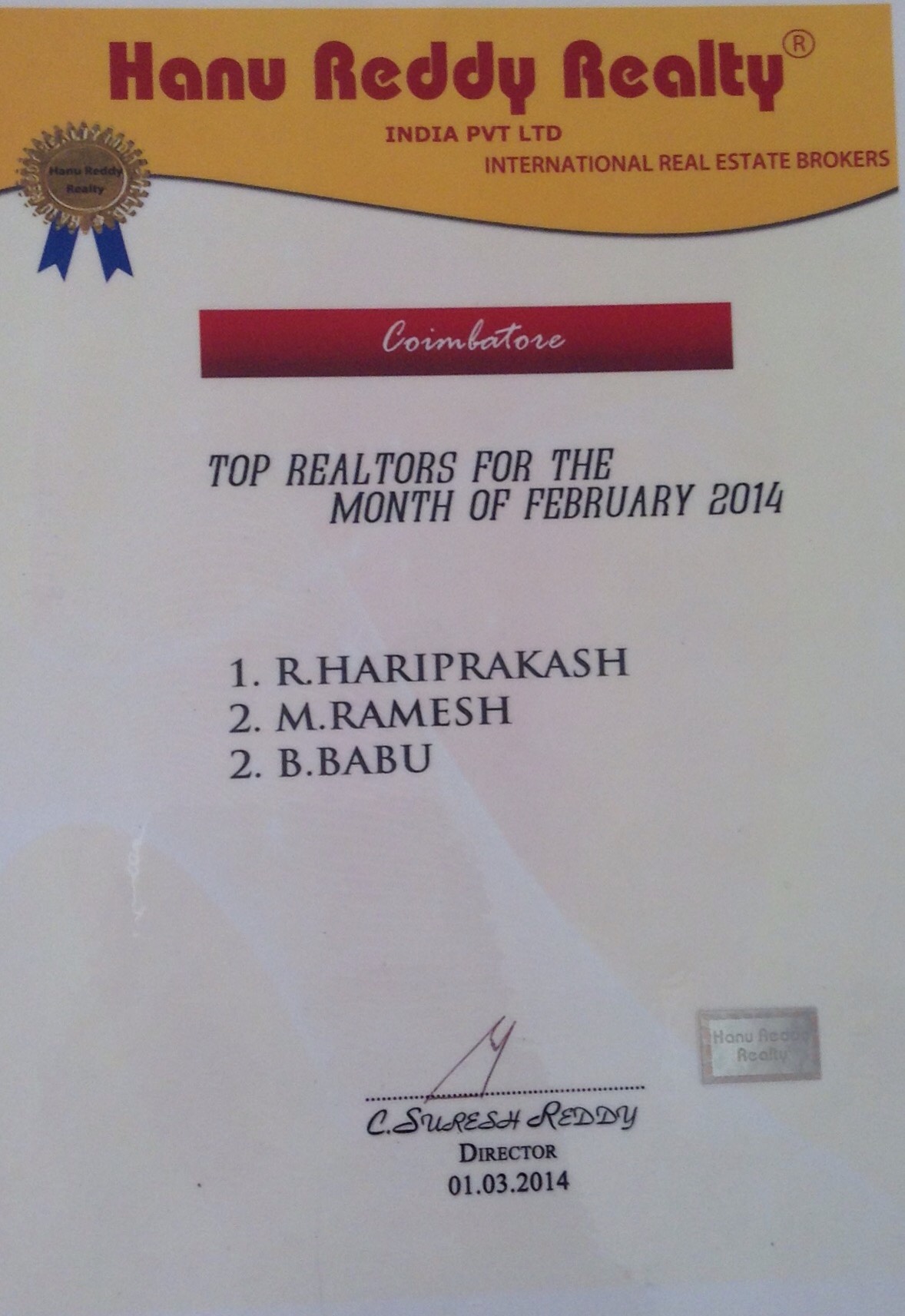 Certificates