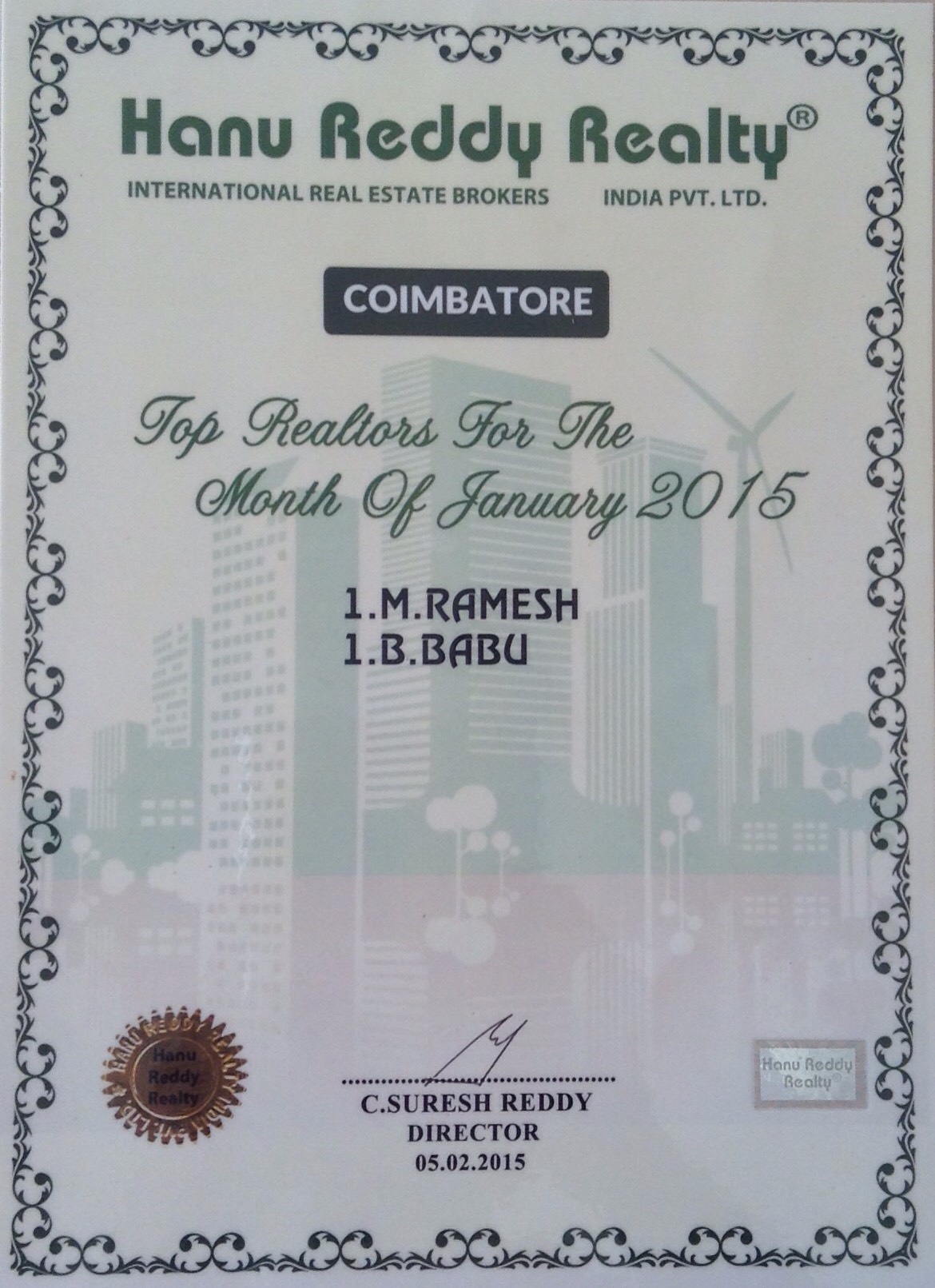 Certificates