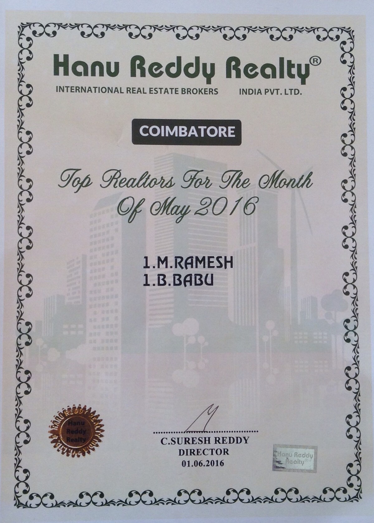 Certificates