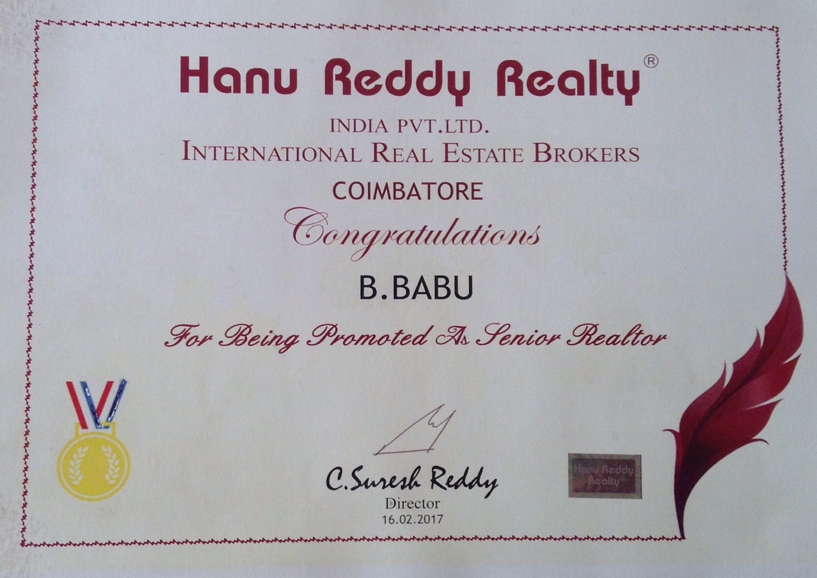 Certificates