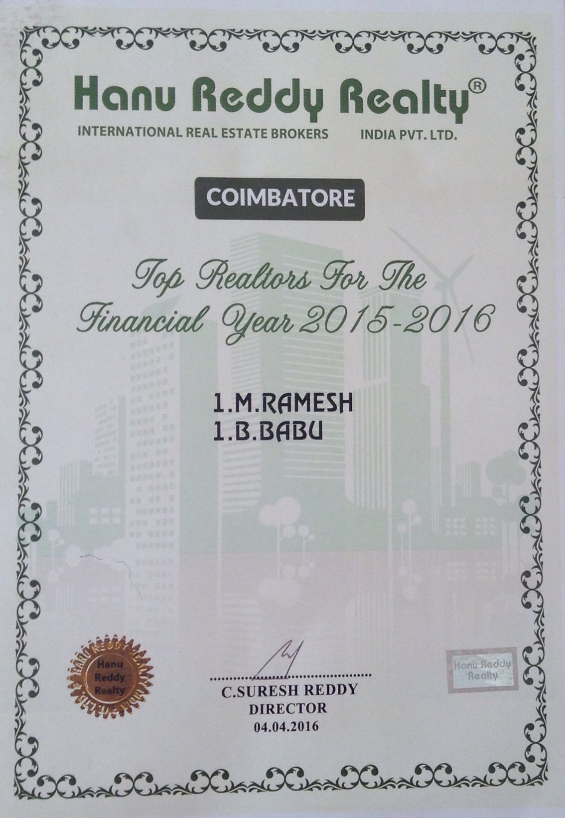 Certificates