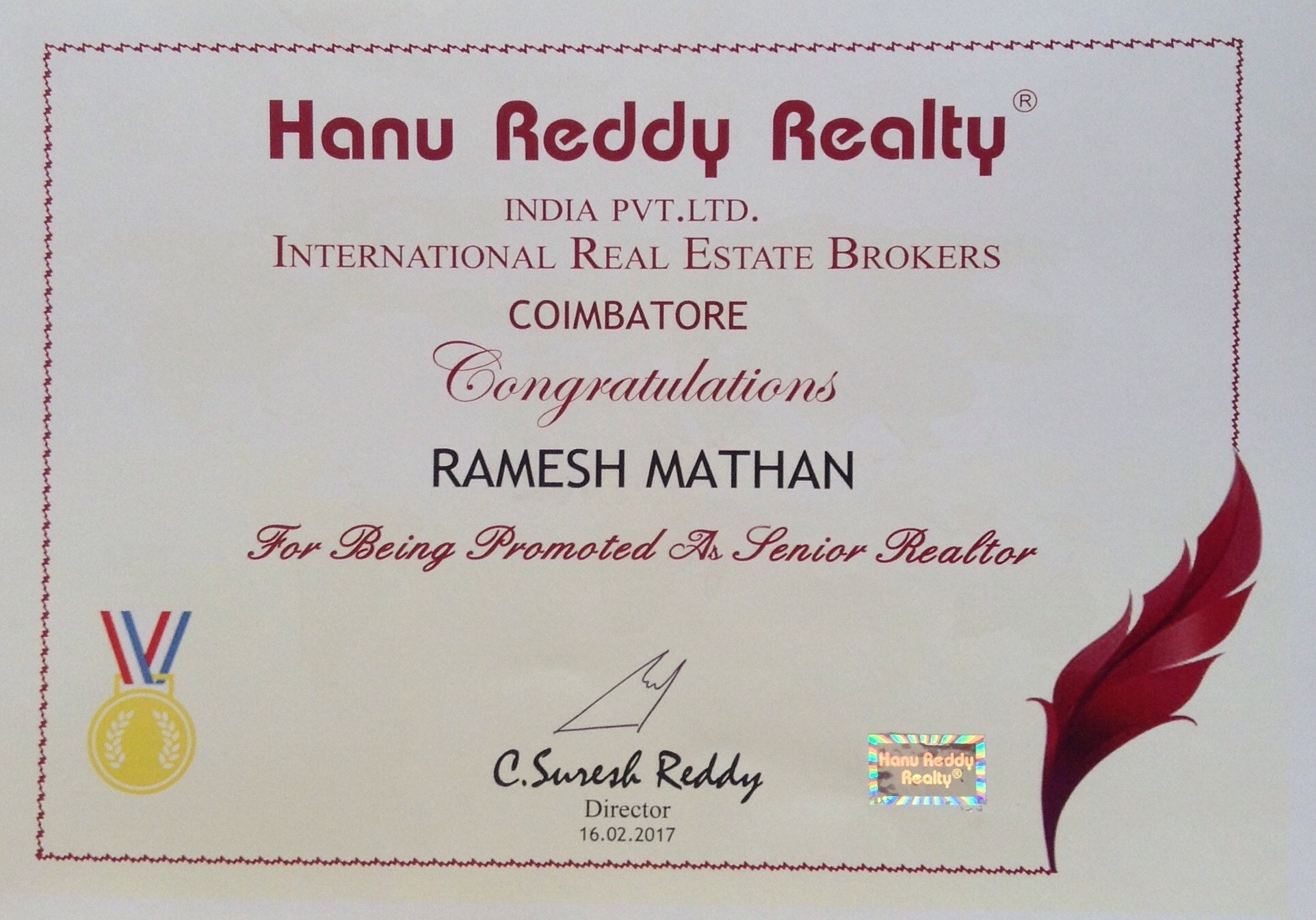 Certificates