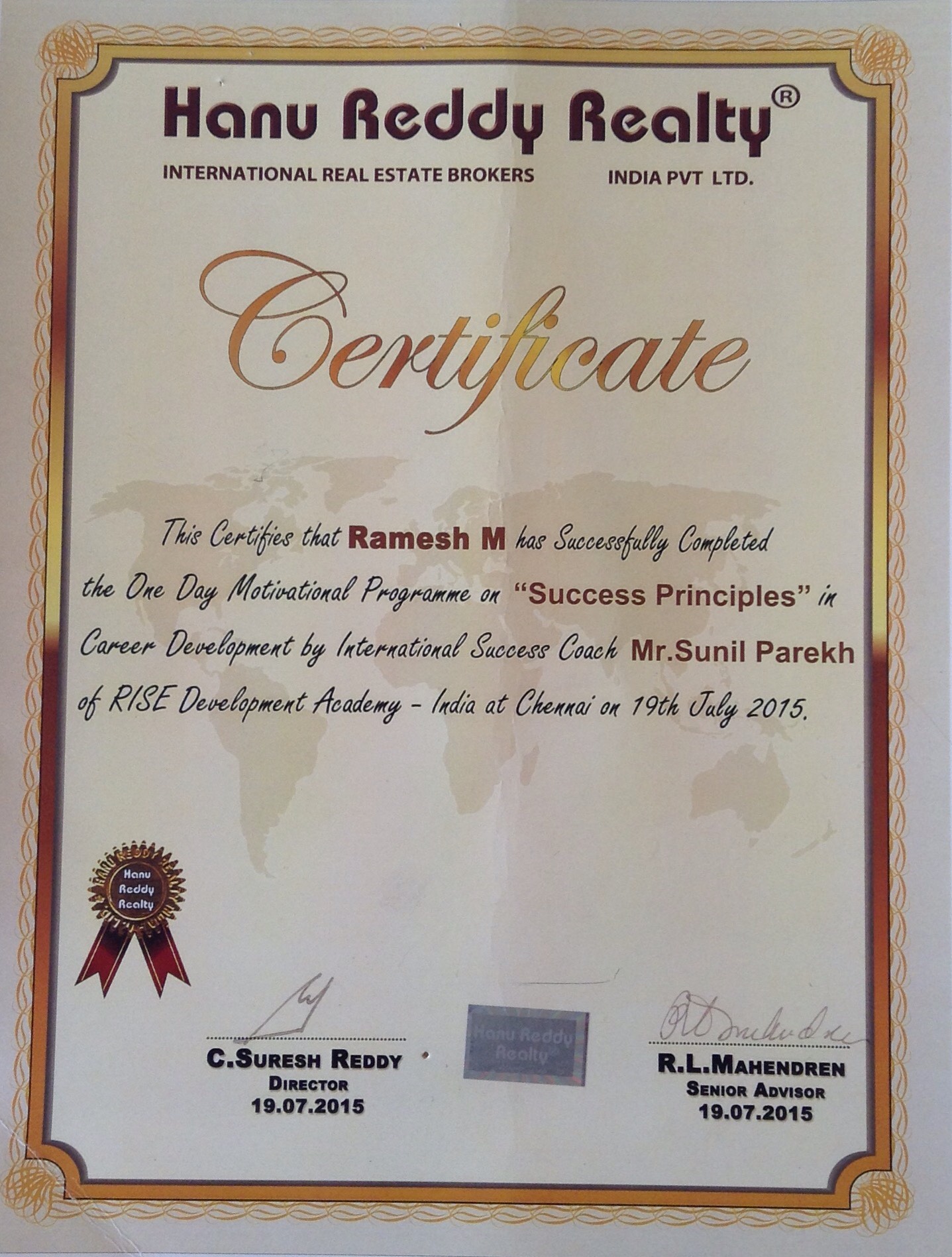 Certificates