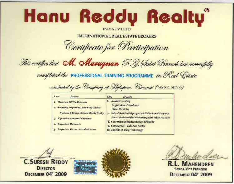 Certificates