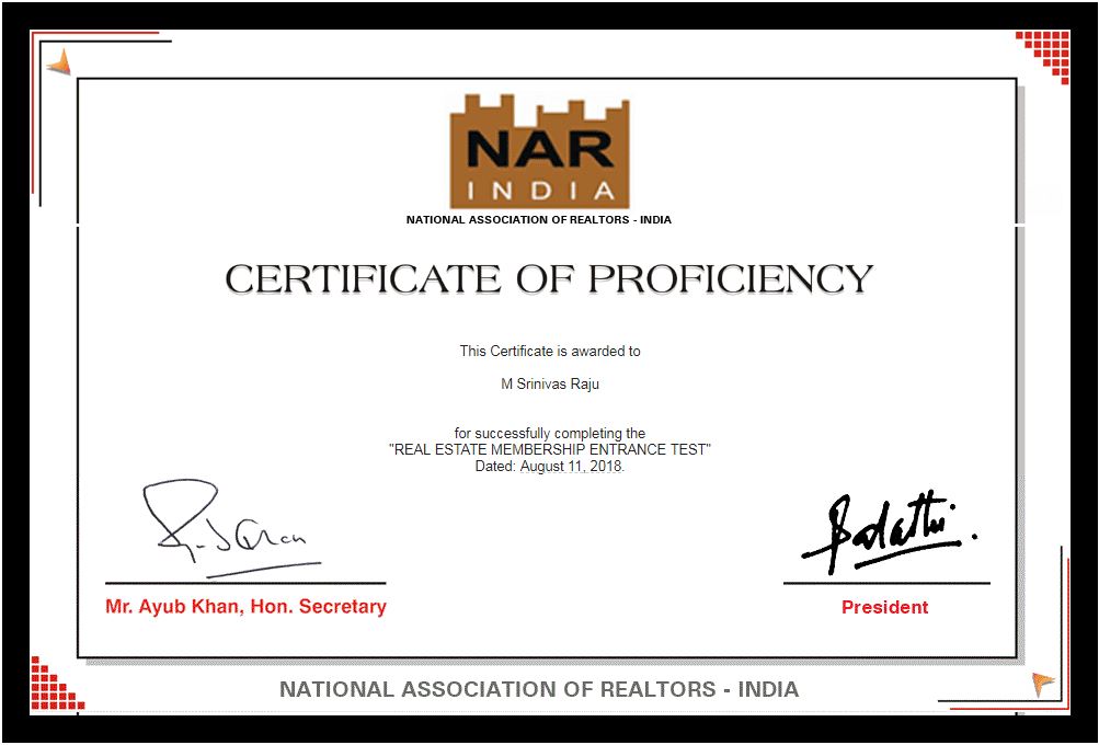 Certificates