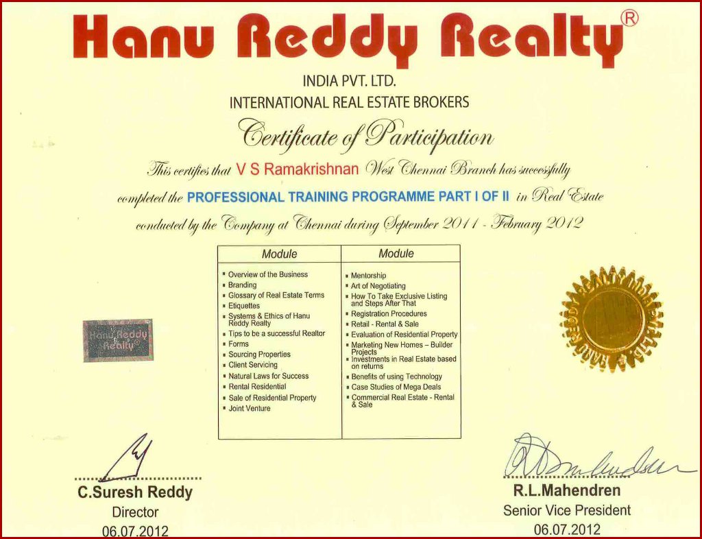 Certificates