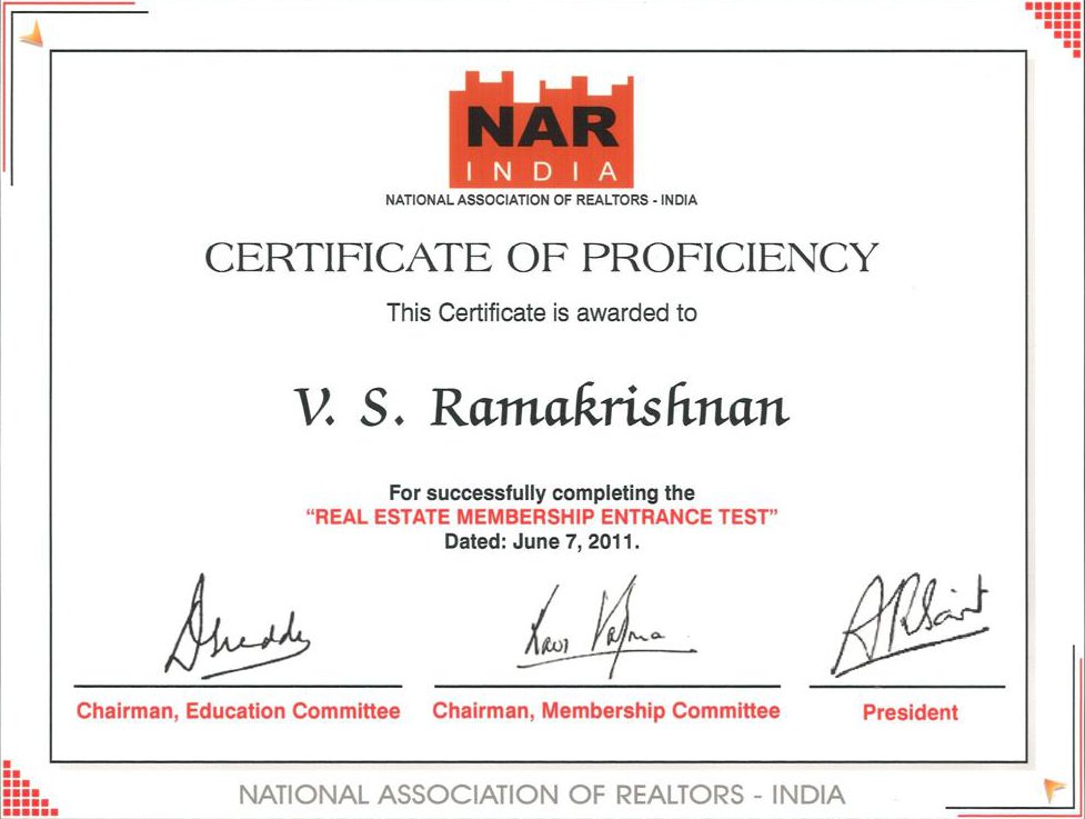 Certificates