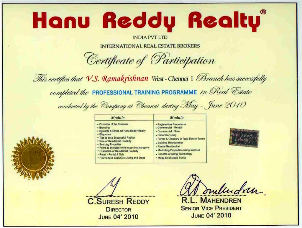 Certificates