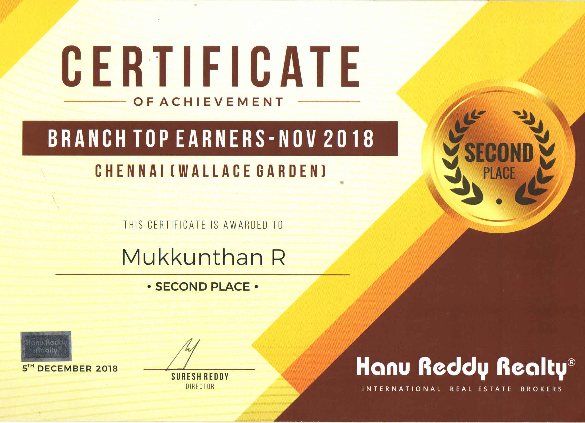 Certificates