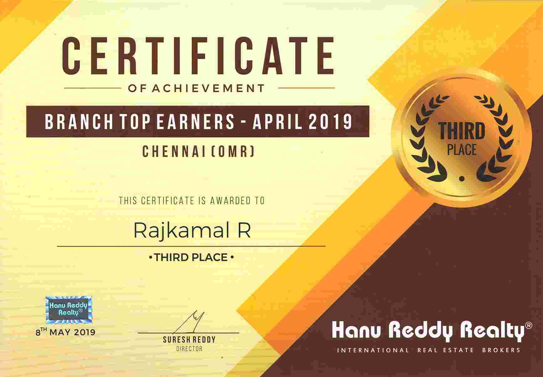 Certificates
