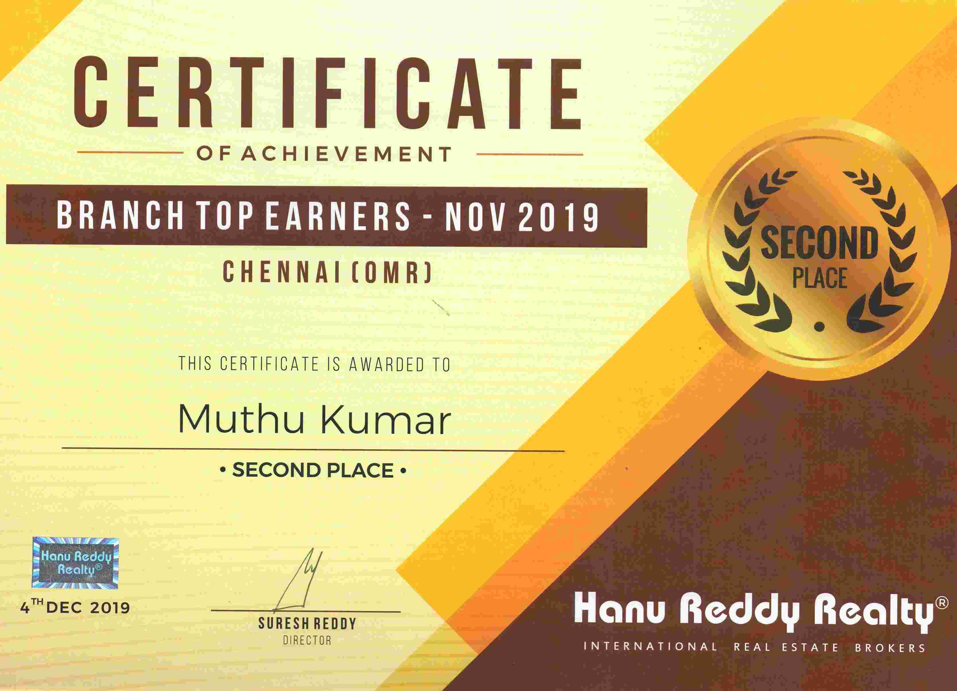 Certificates