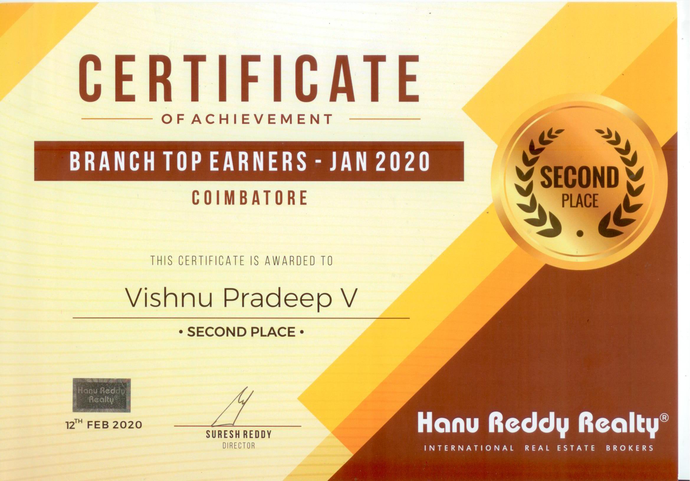 Certificates