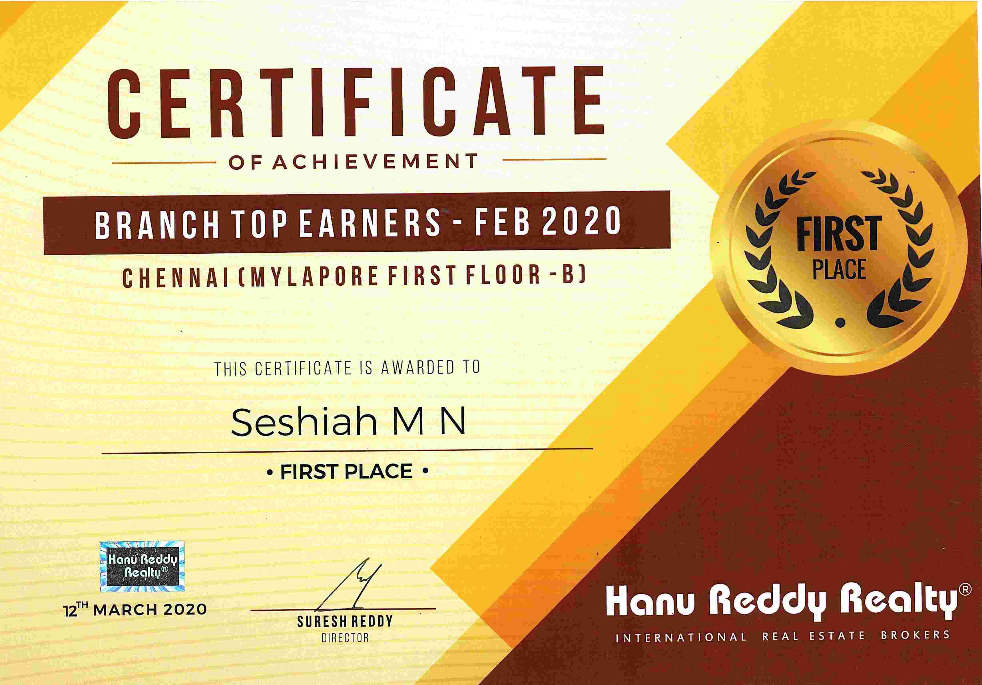 Certificates