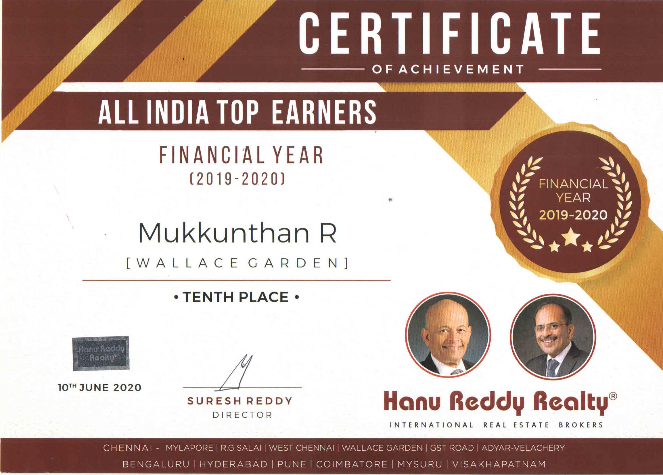 Certificates