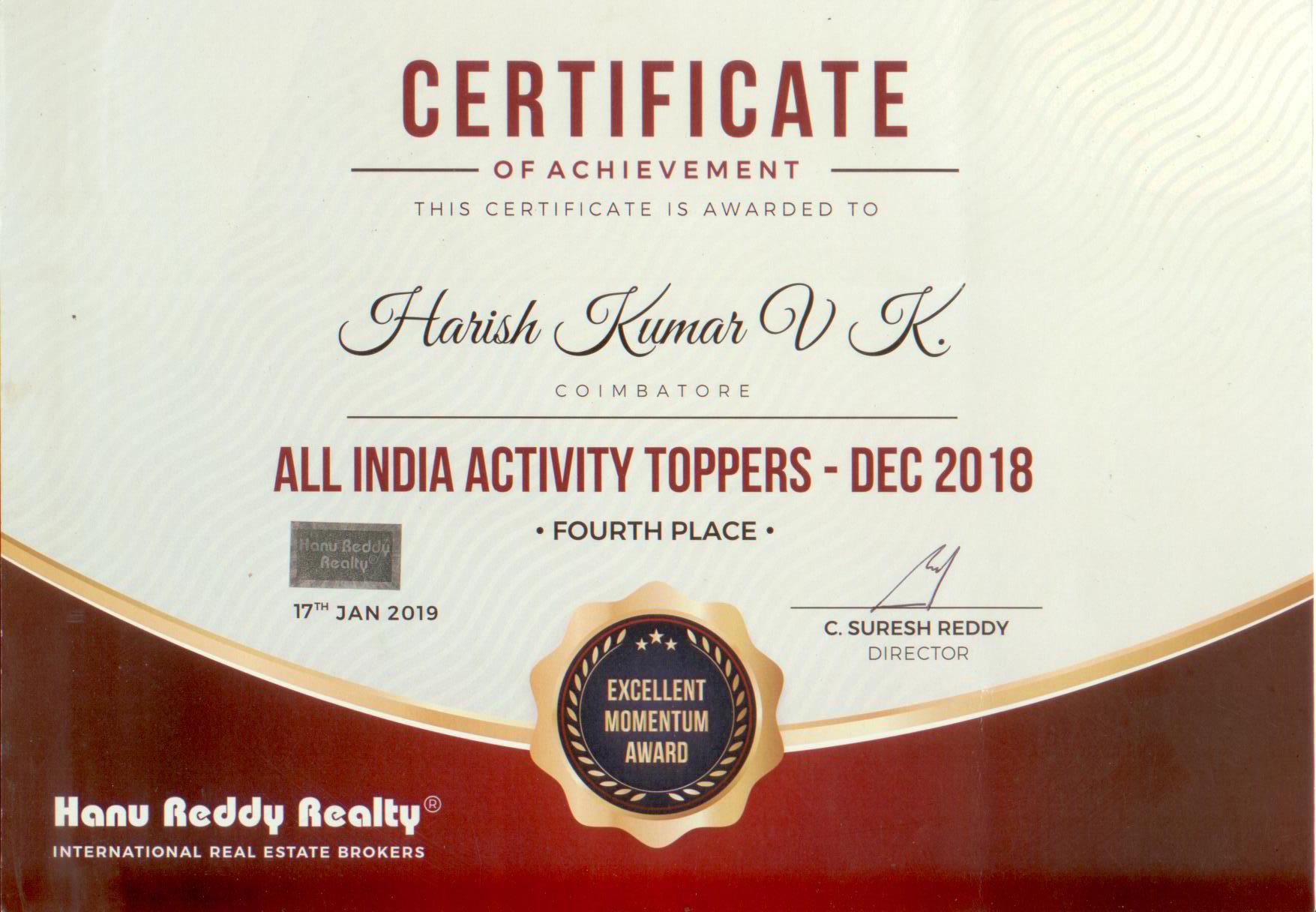 Certificates