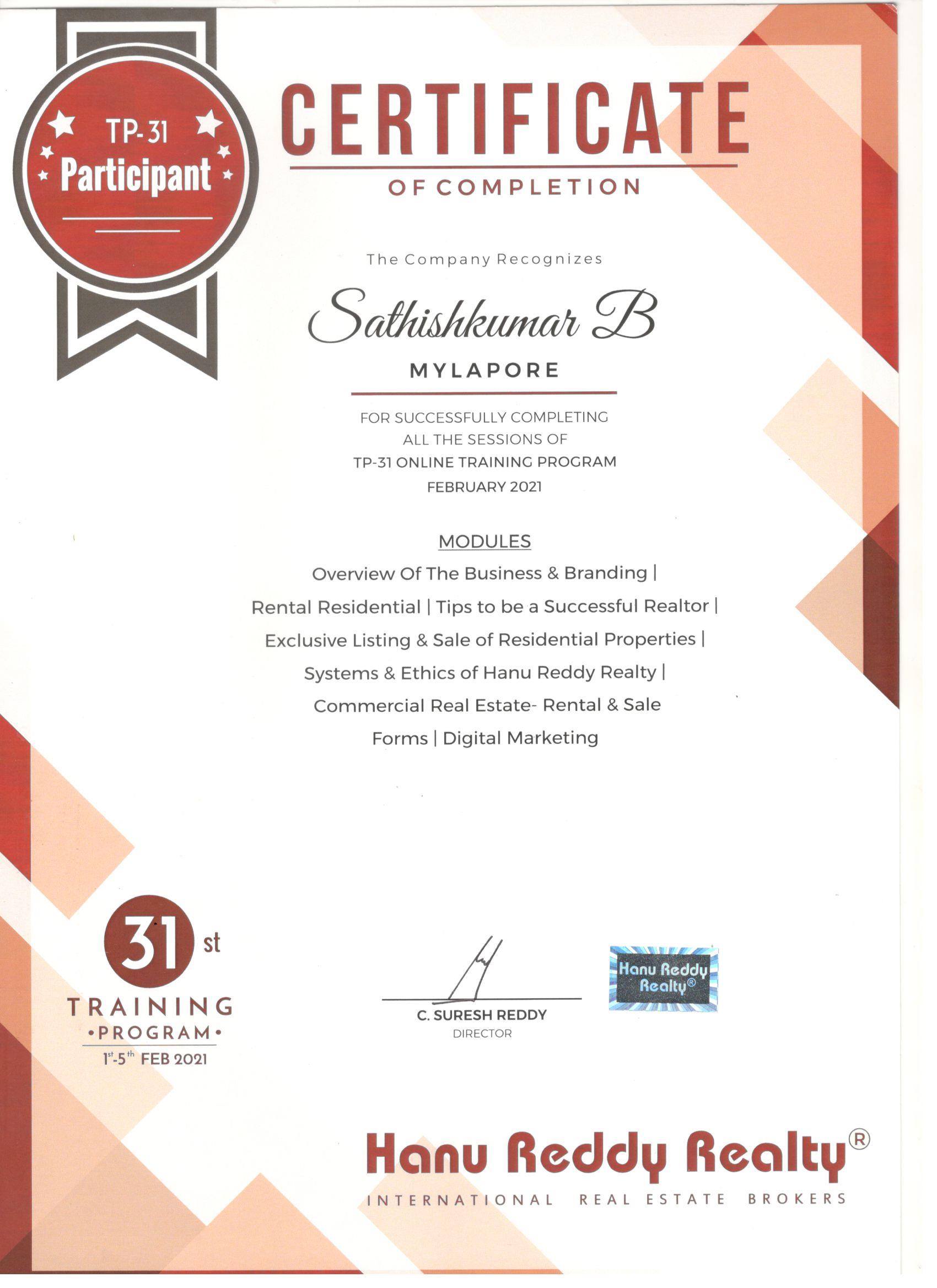 Certificates