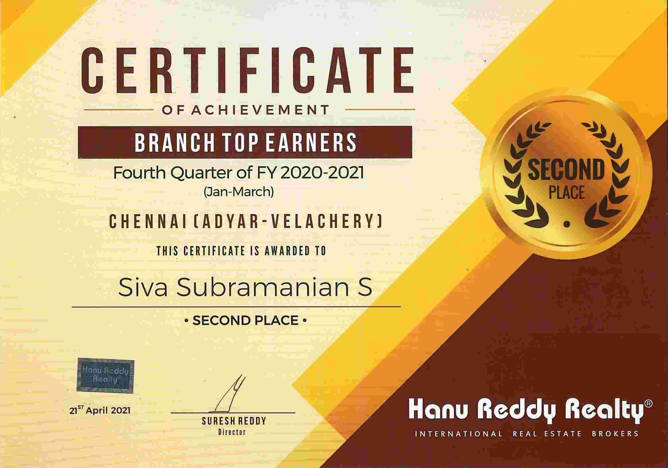 Certificates