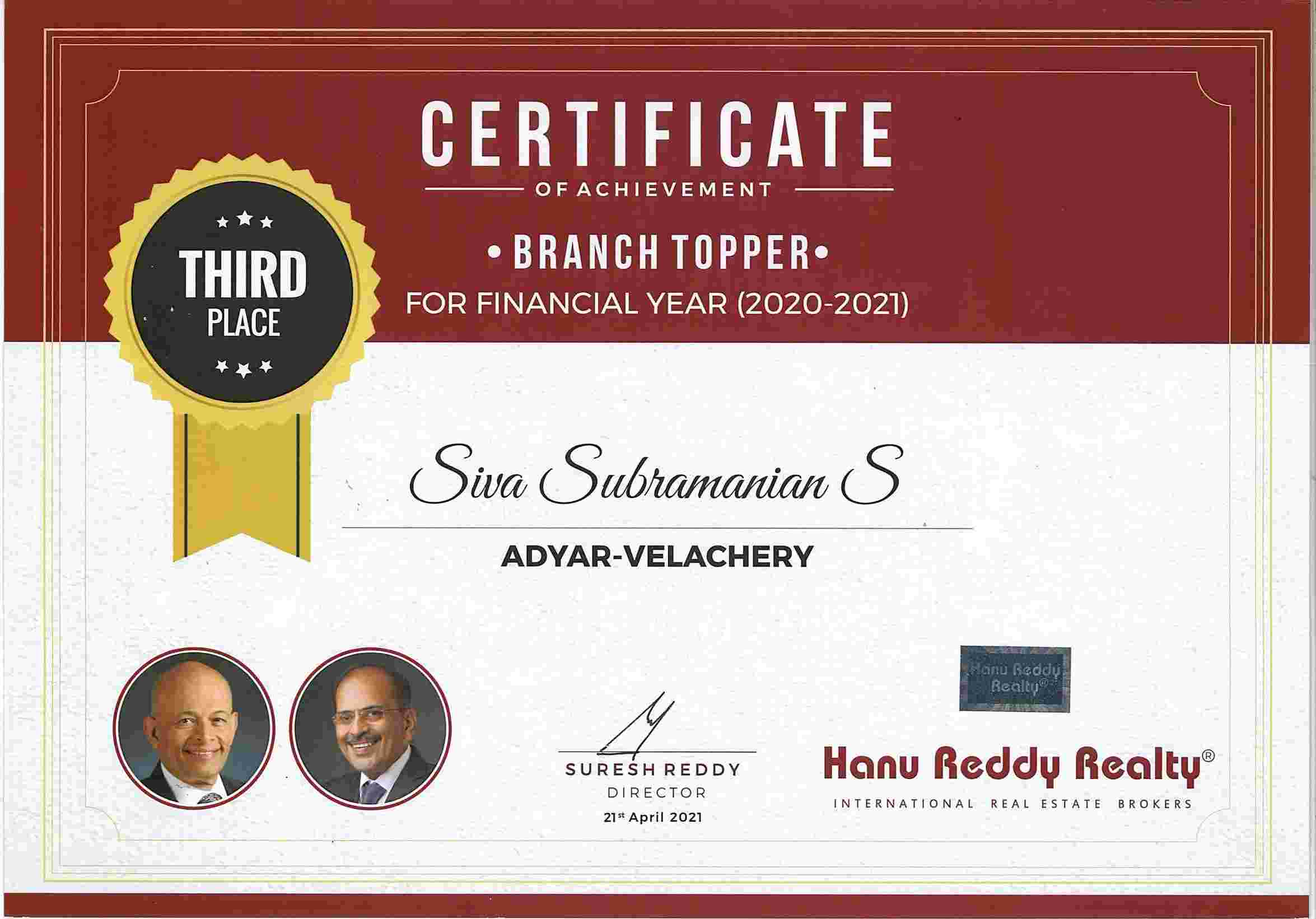 Certificates