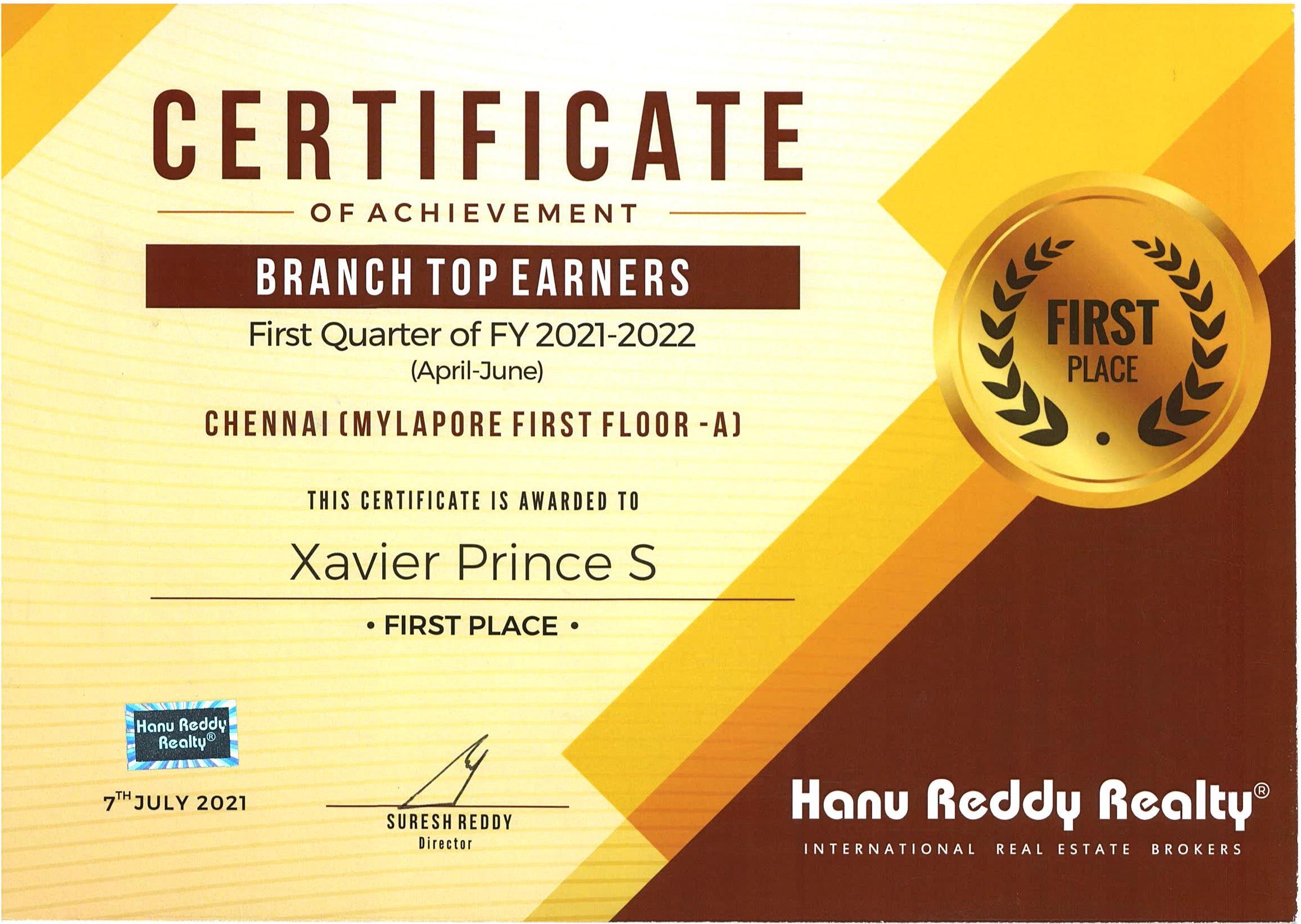 Certificates