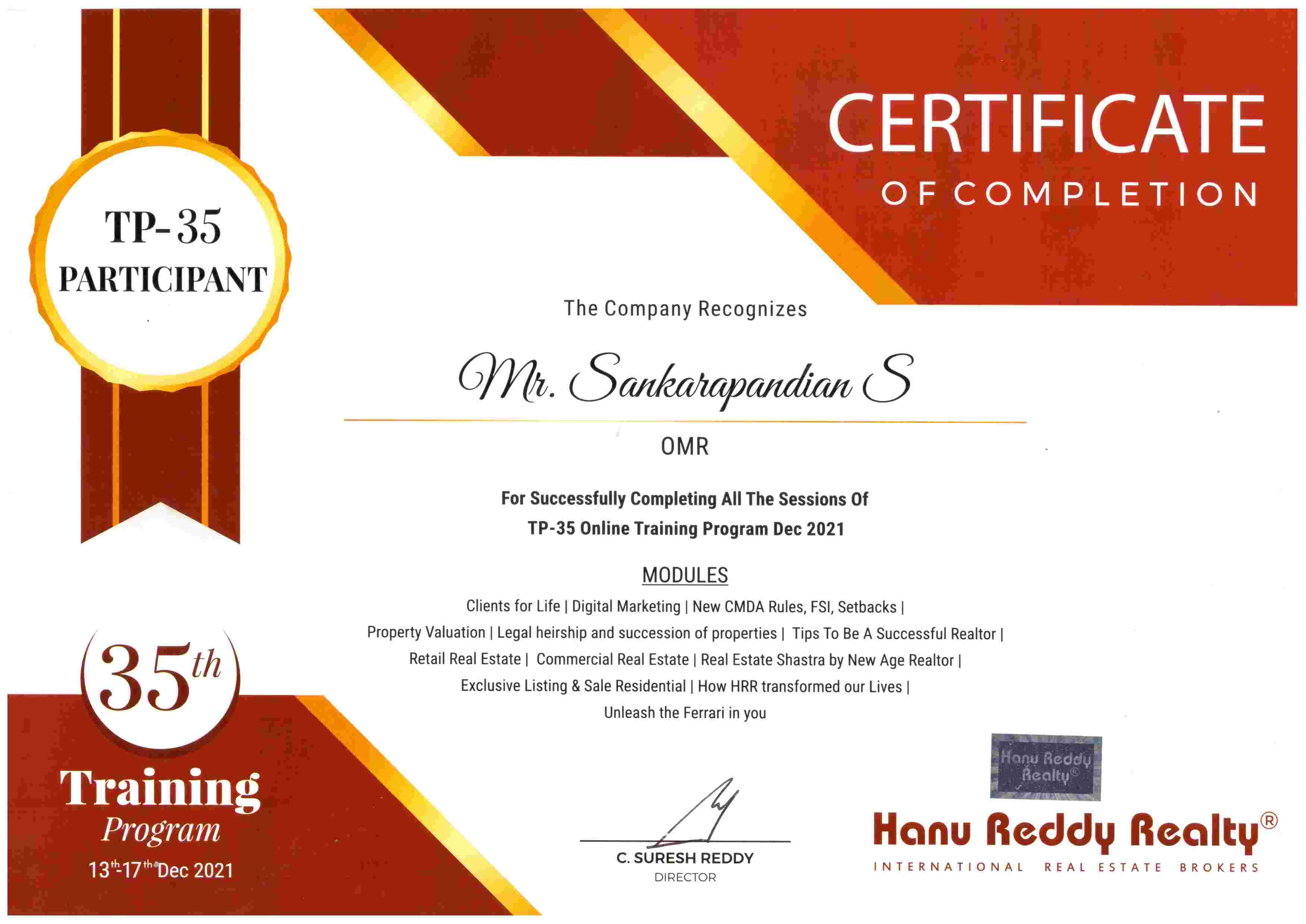 Certificates