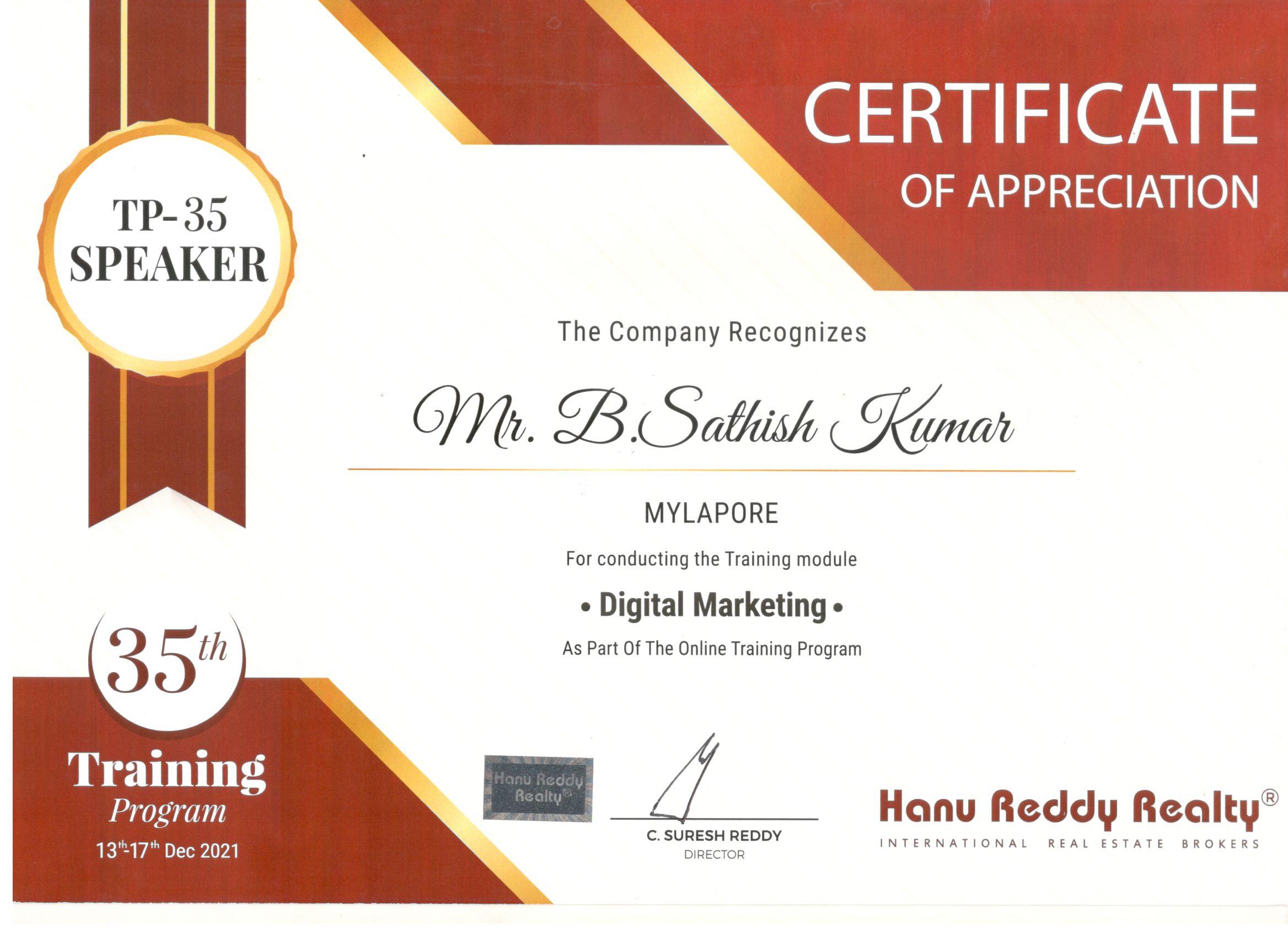 Certificates