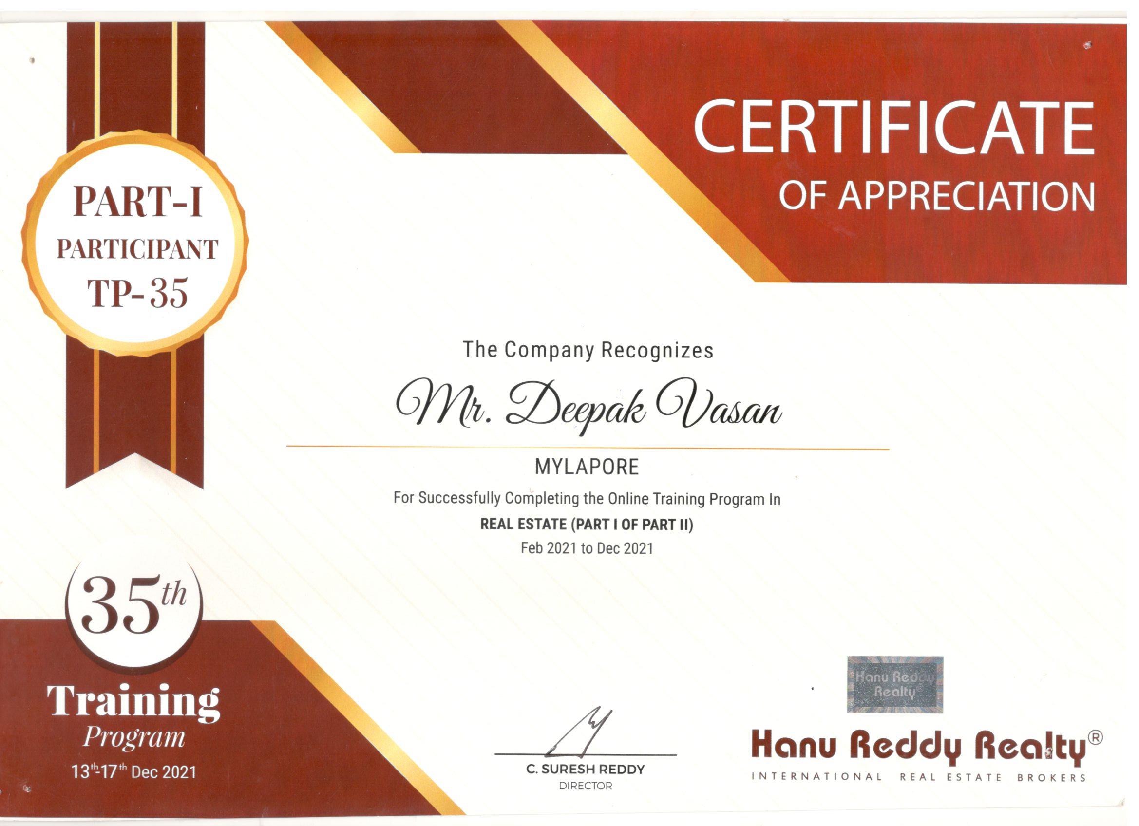 Certificates