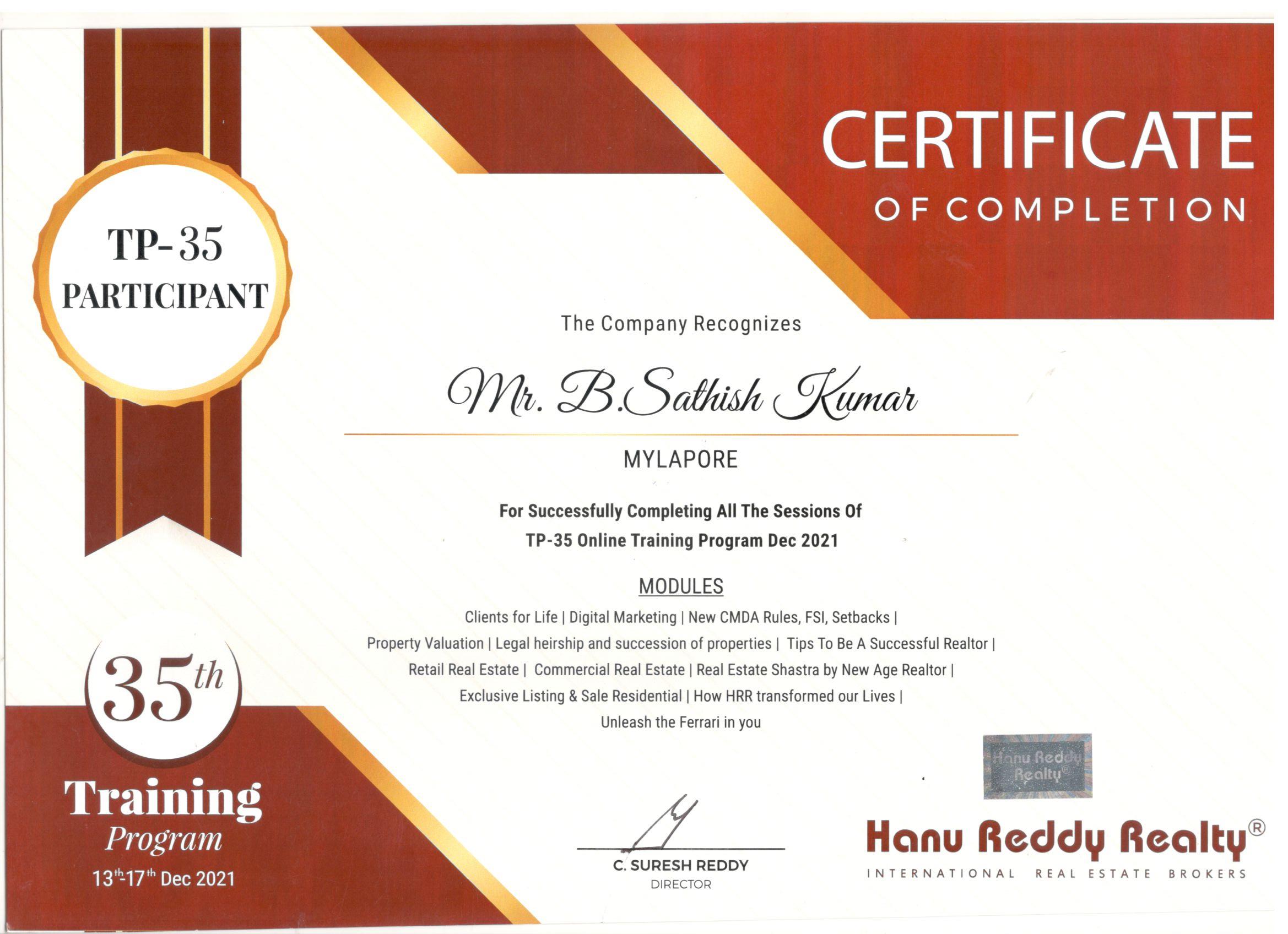 Certificates