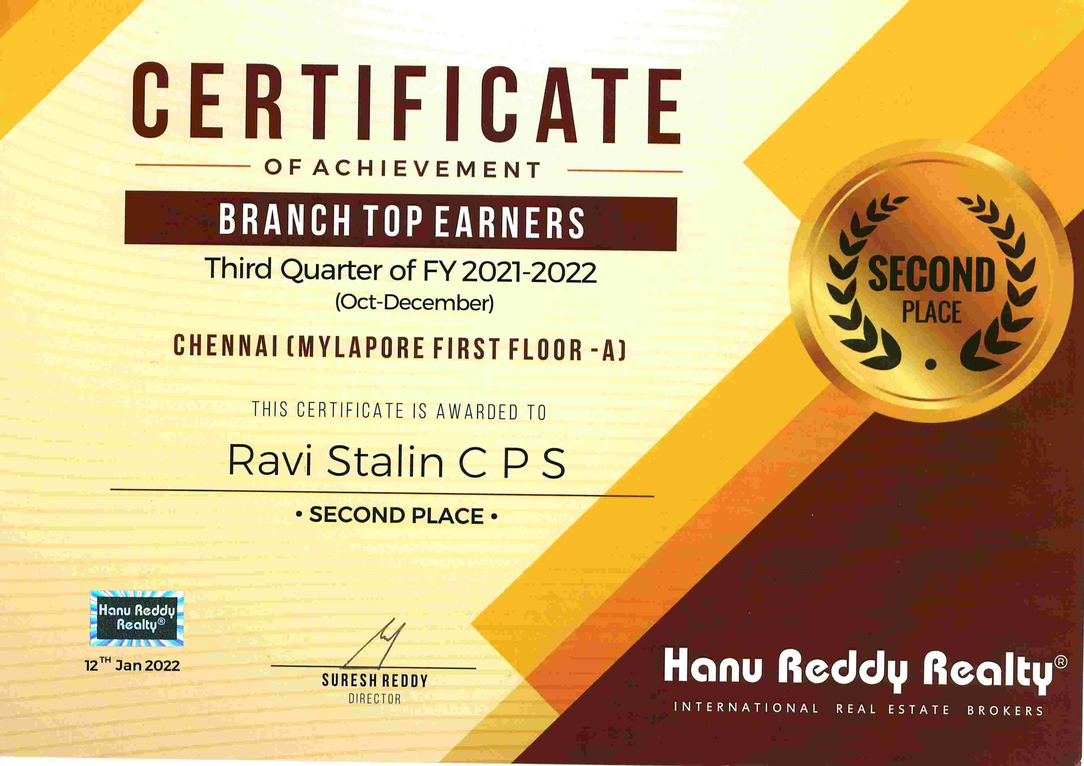 Certificates