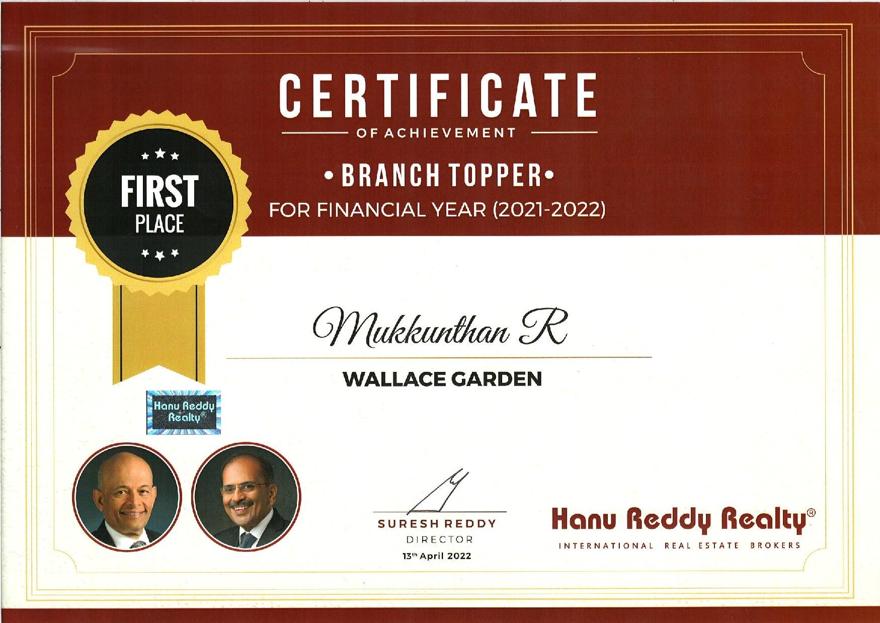 Certificates