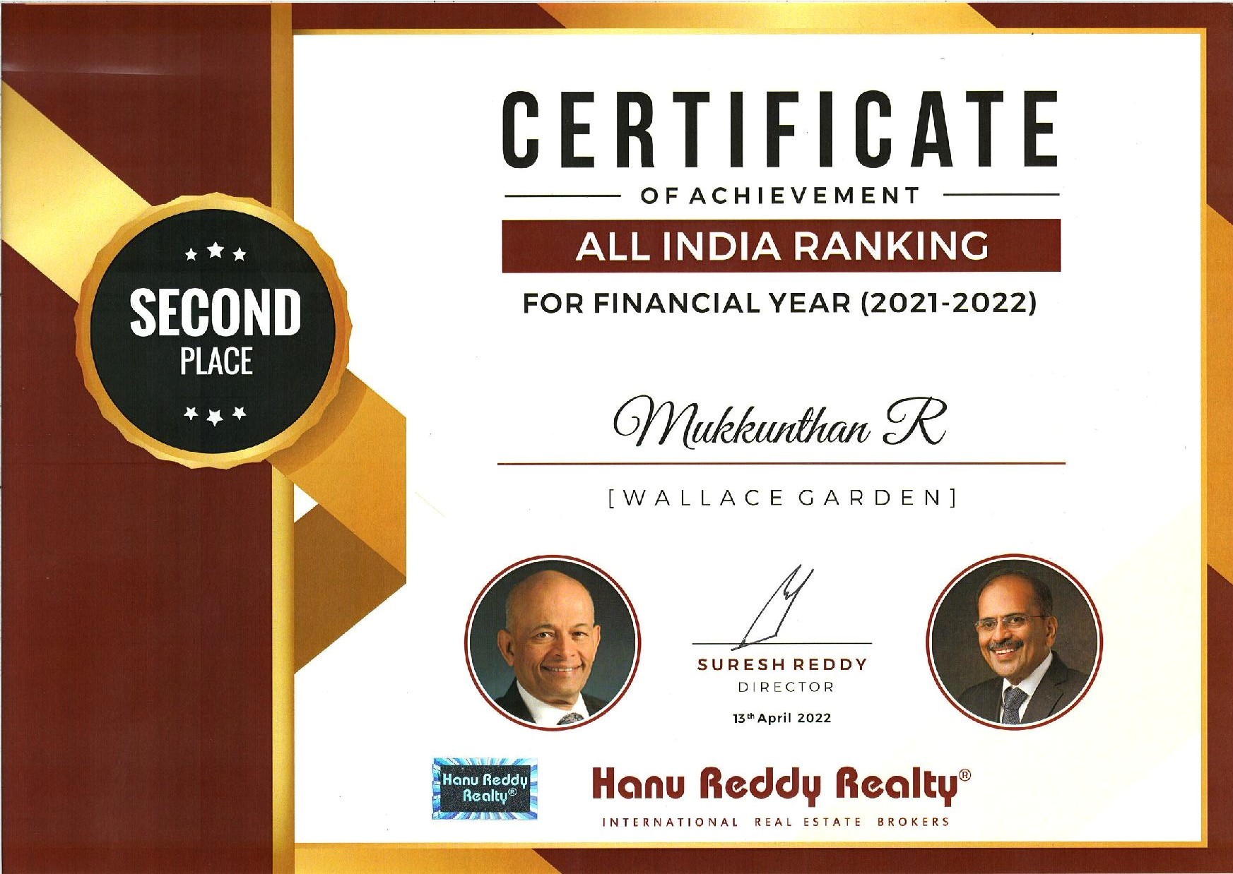 Certificates