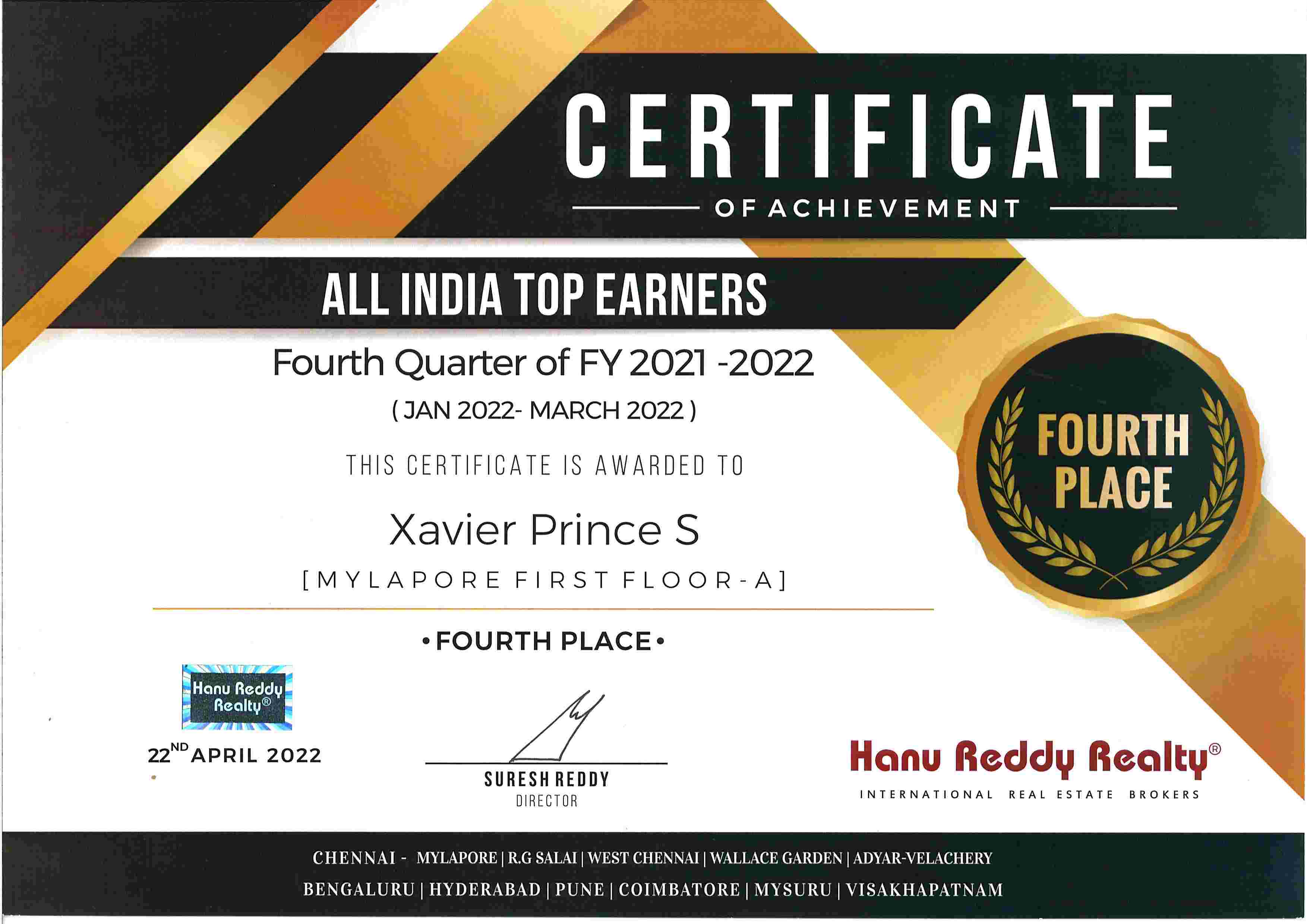 Certificates