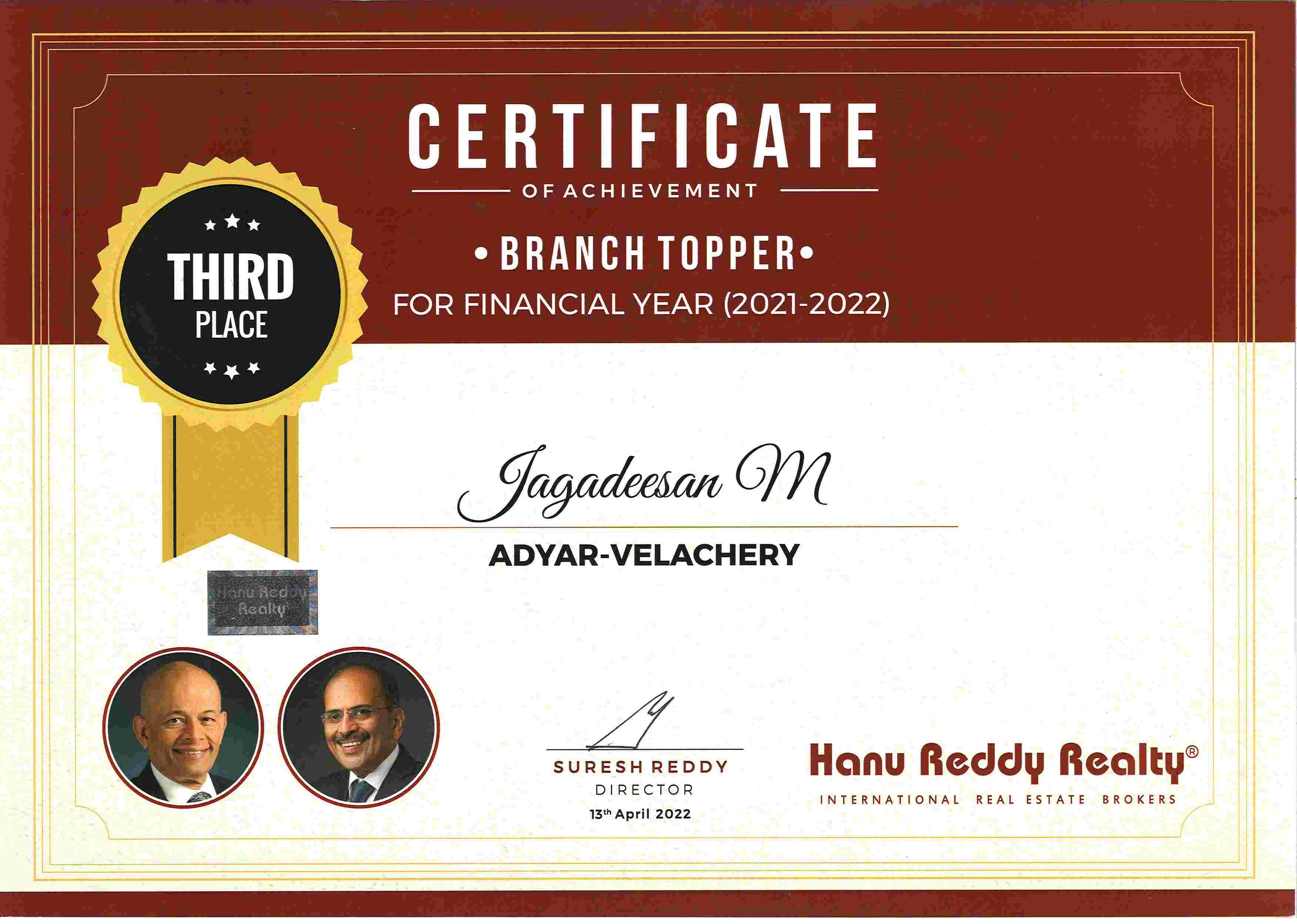 Certificates
