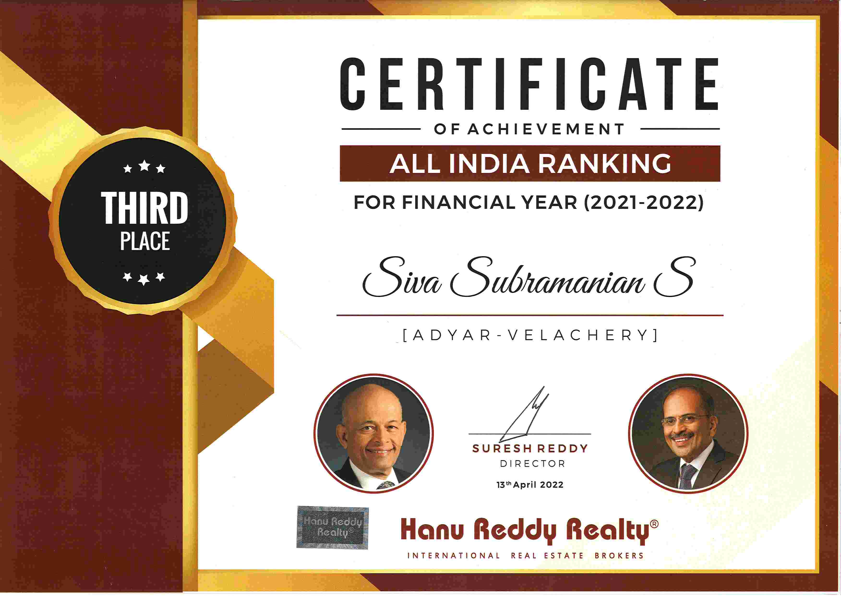 Certificates