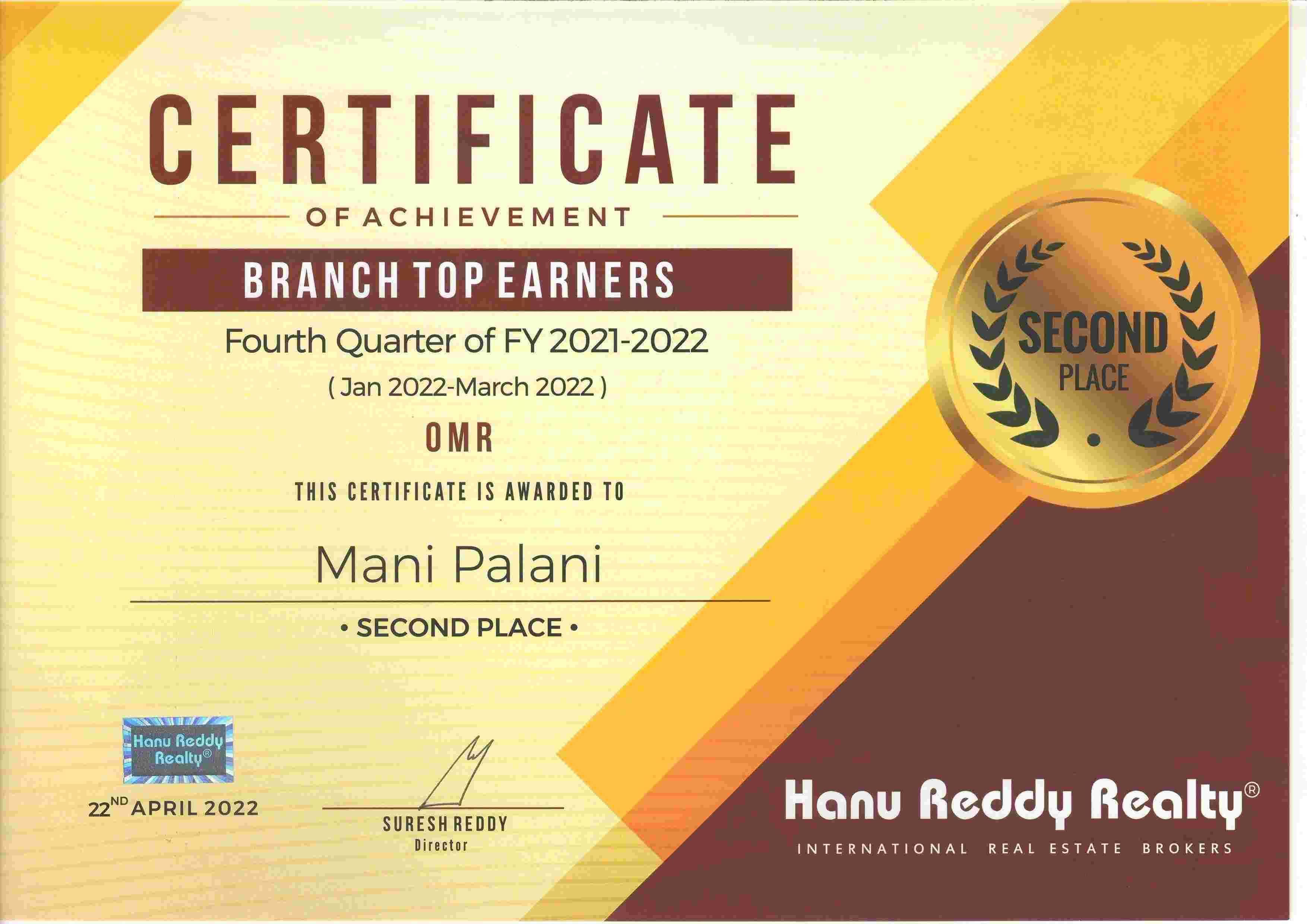 Certificates