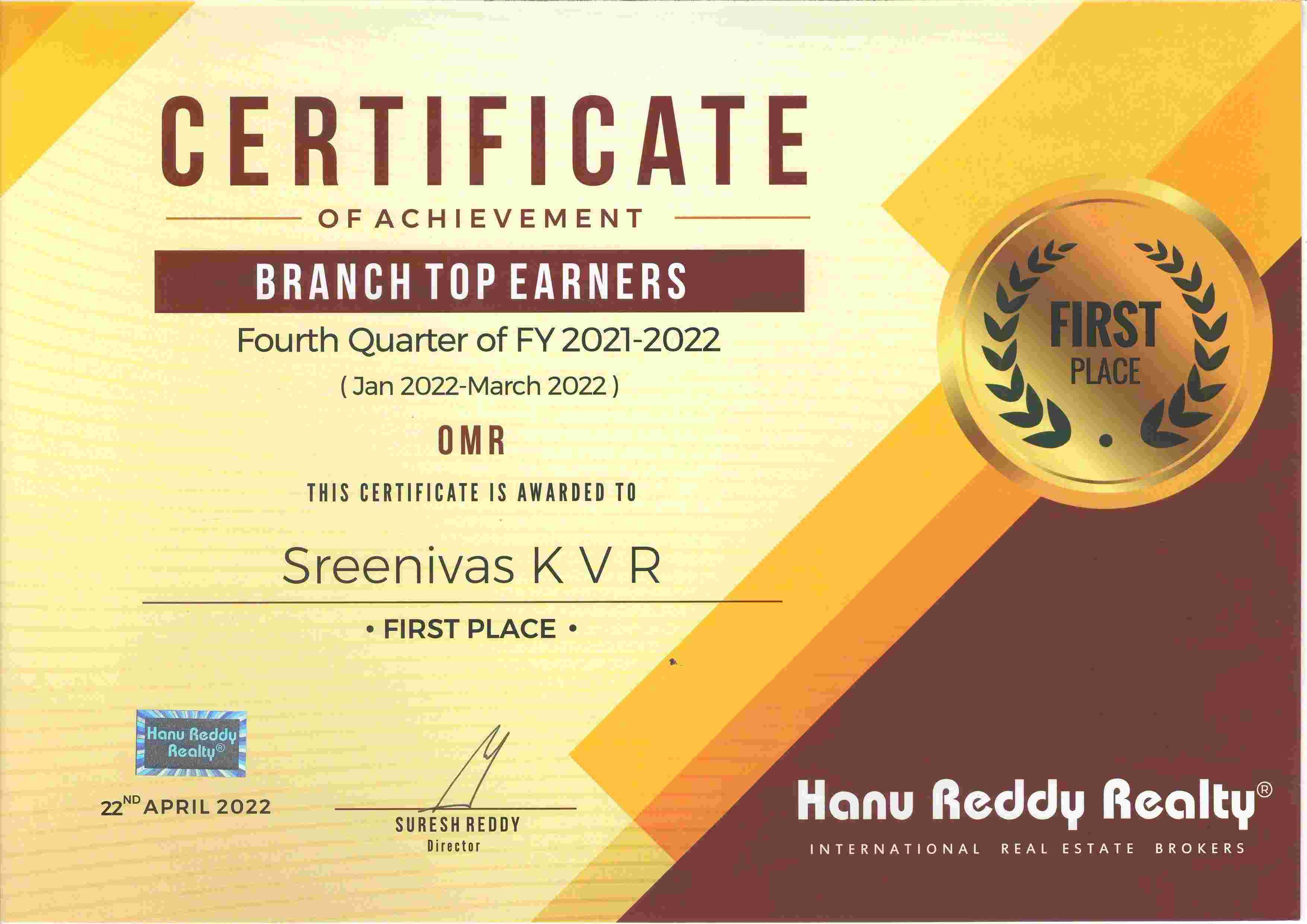 Certificates
