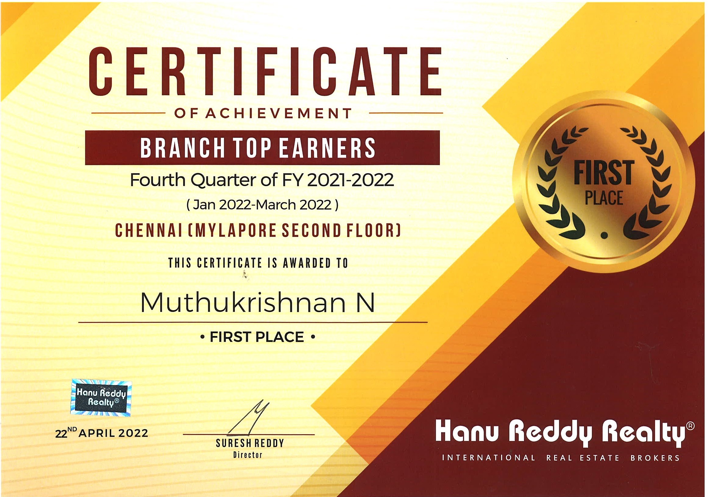 Certificates