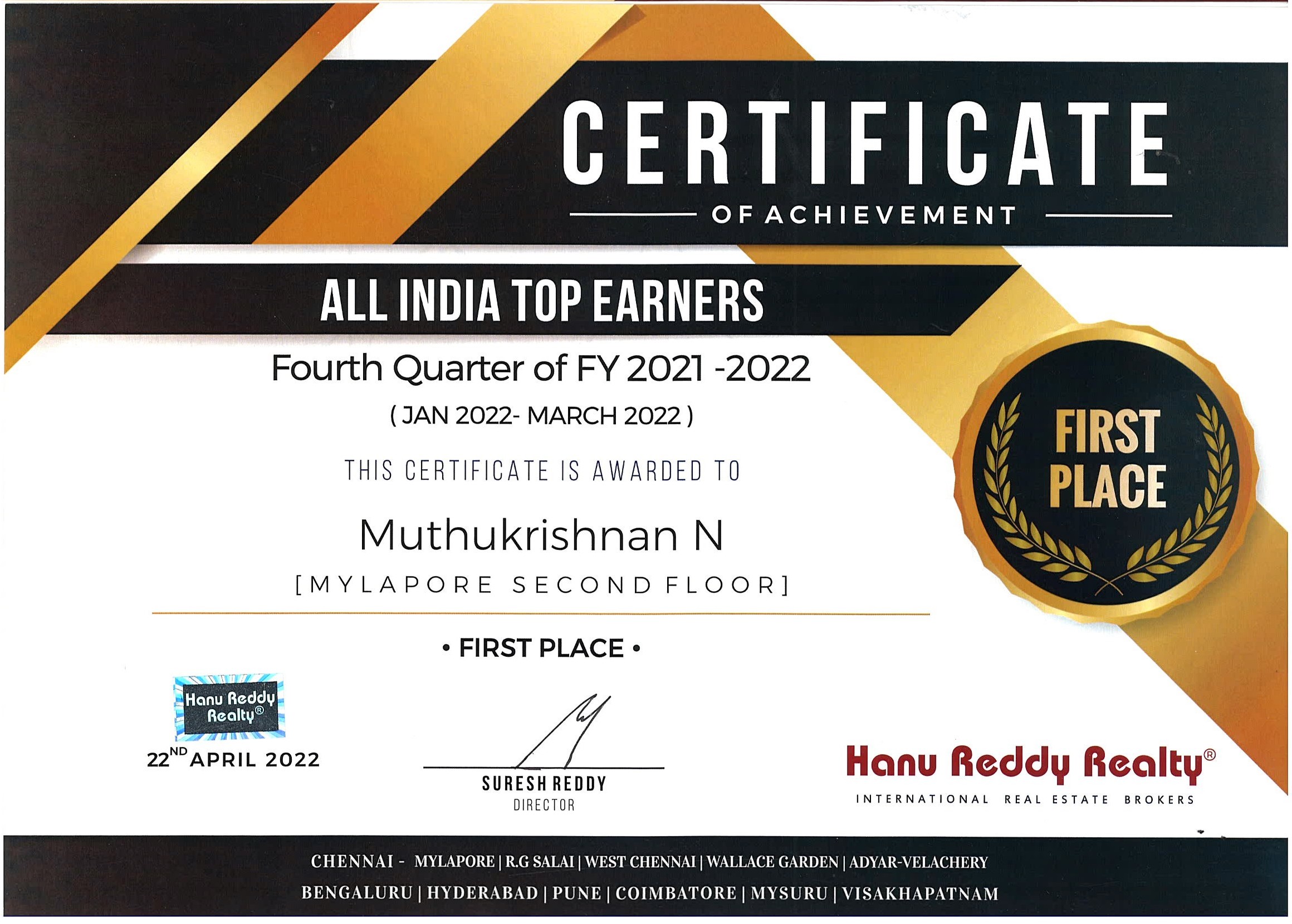 Certificates