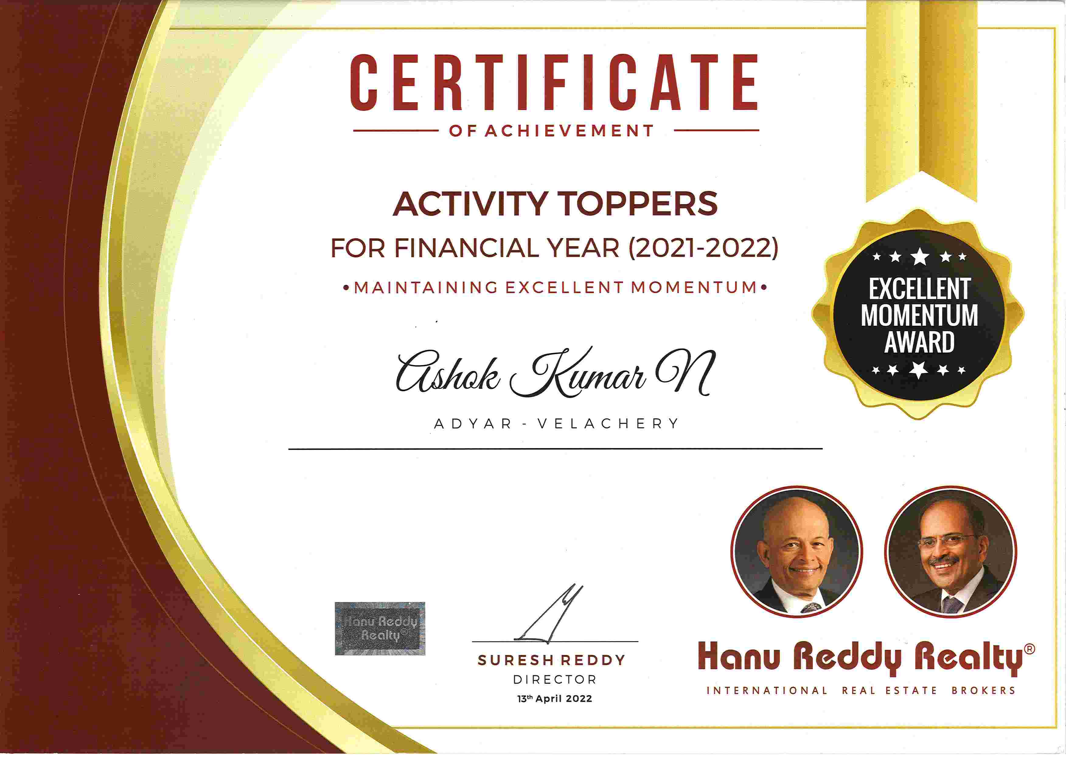 Certificates