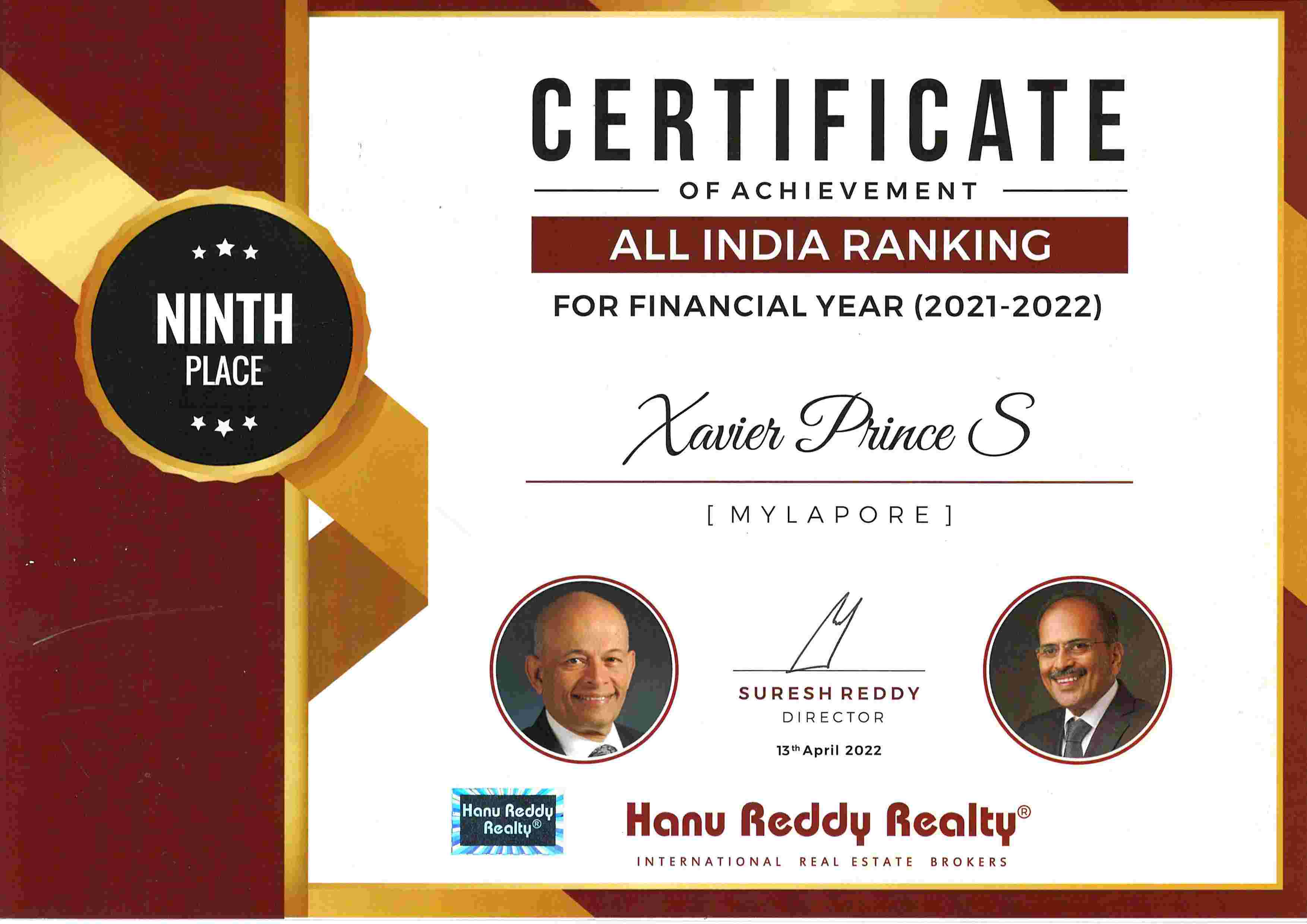 Certificates