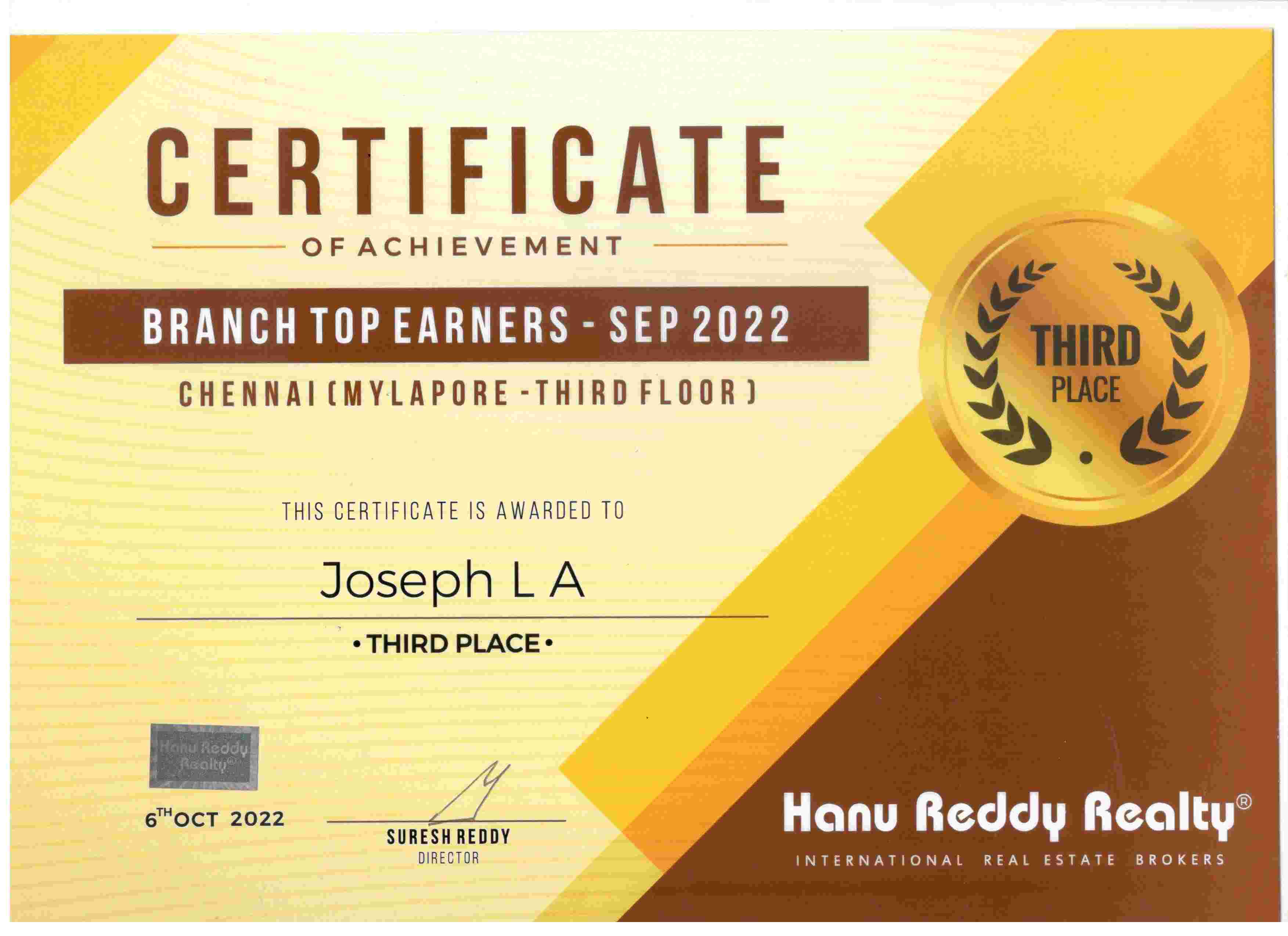 Certificates