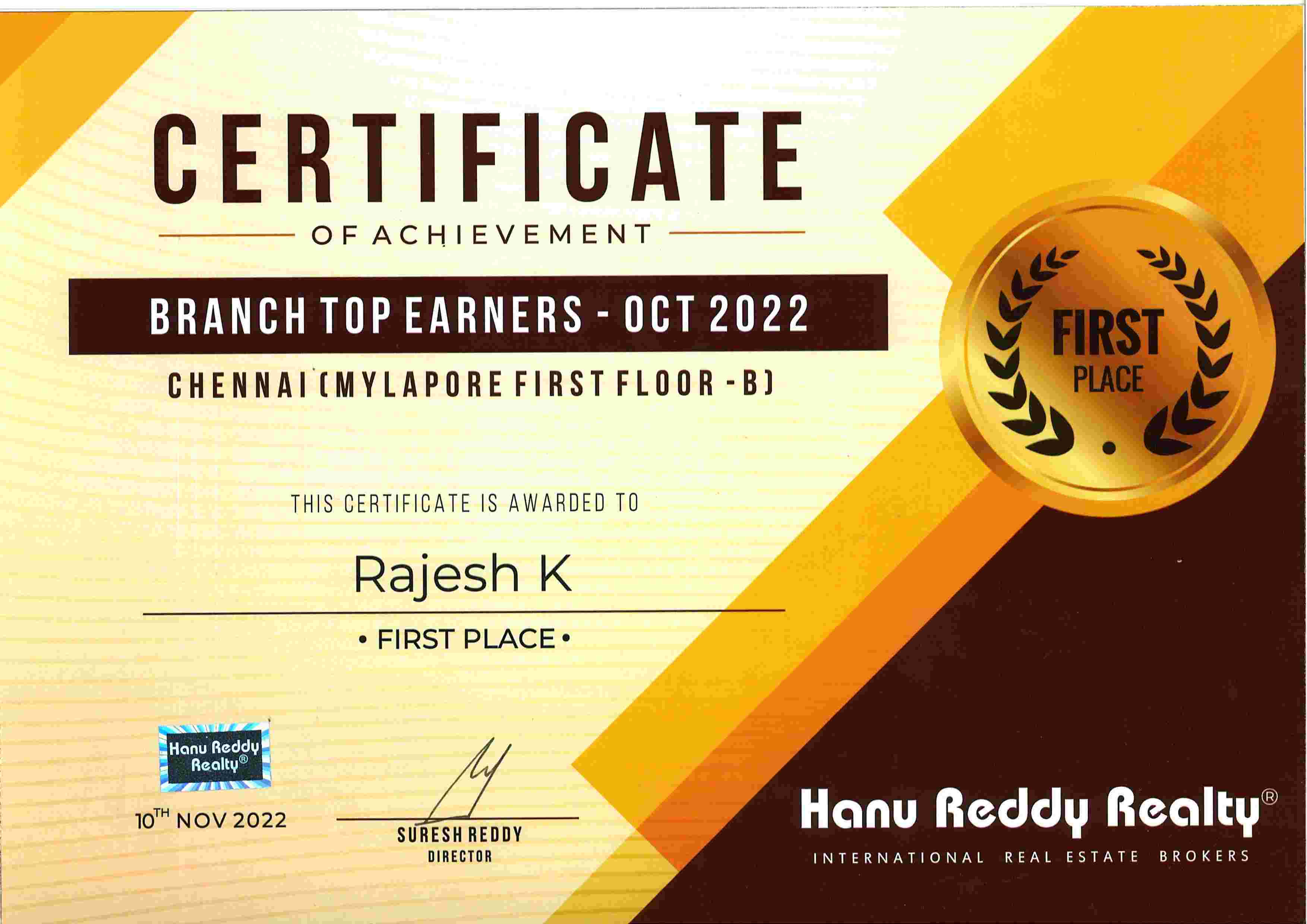 Certificates